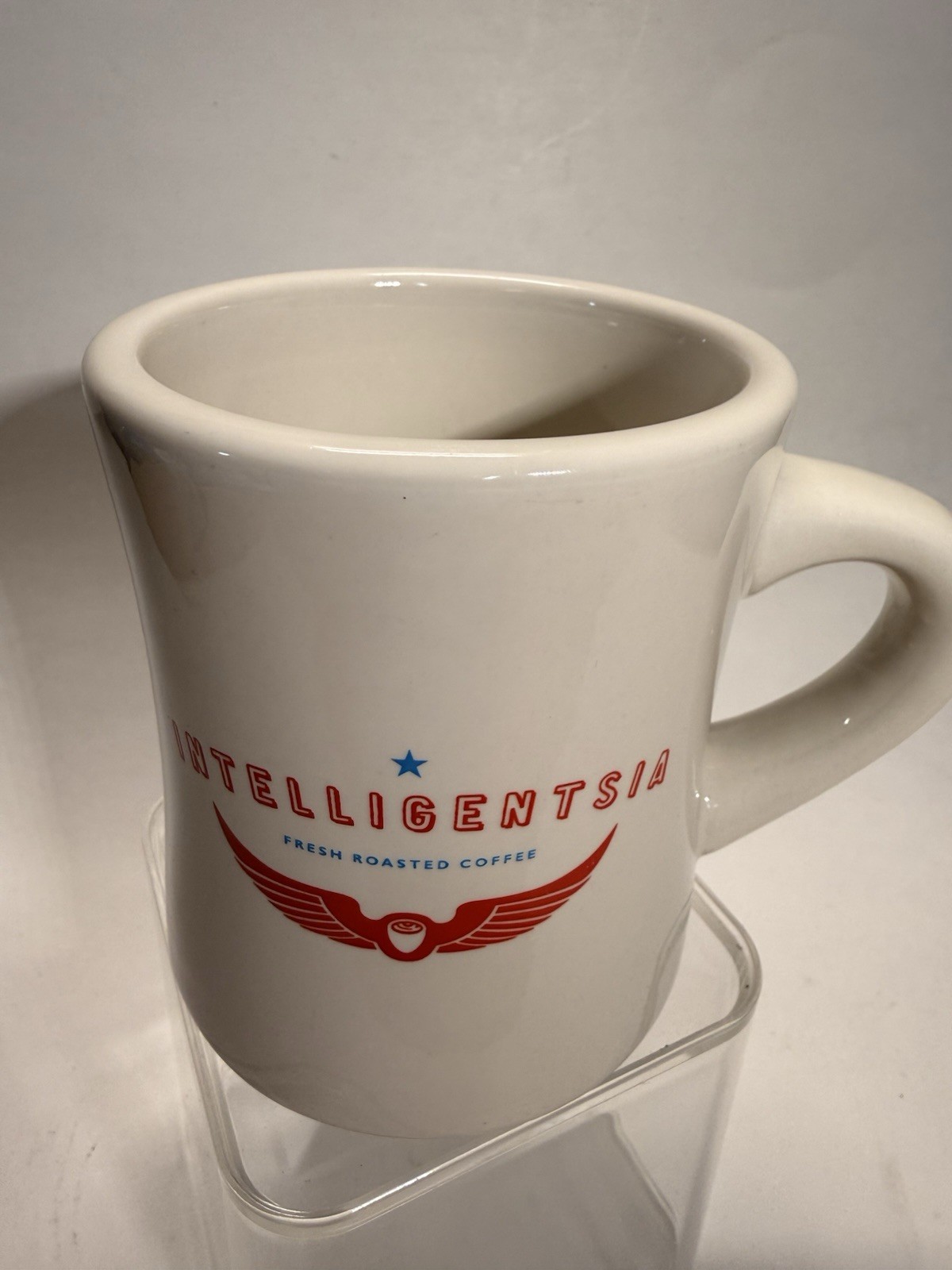 Intelligentsia Chicago Flag Coffee Mug Fine Roasted, Diner Style Heavy New Intelligentsia Chicago Flag Coffee Mug Fine Roasted, Diner Style Heavy New