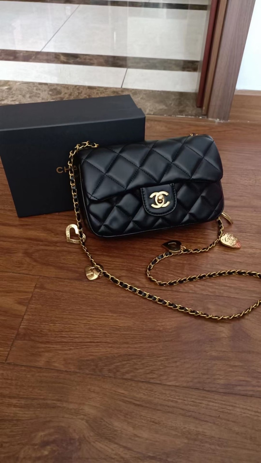 New Chanel Makeup Black Quilted Shoulder Gold Strap Bag Crossbody-VIP Gift w Box New Chanel Makeup Black Quilted Shoulder Gold Strap Bag Crossbody-VIP Gift w Box