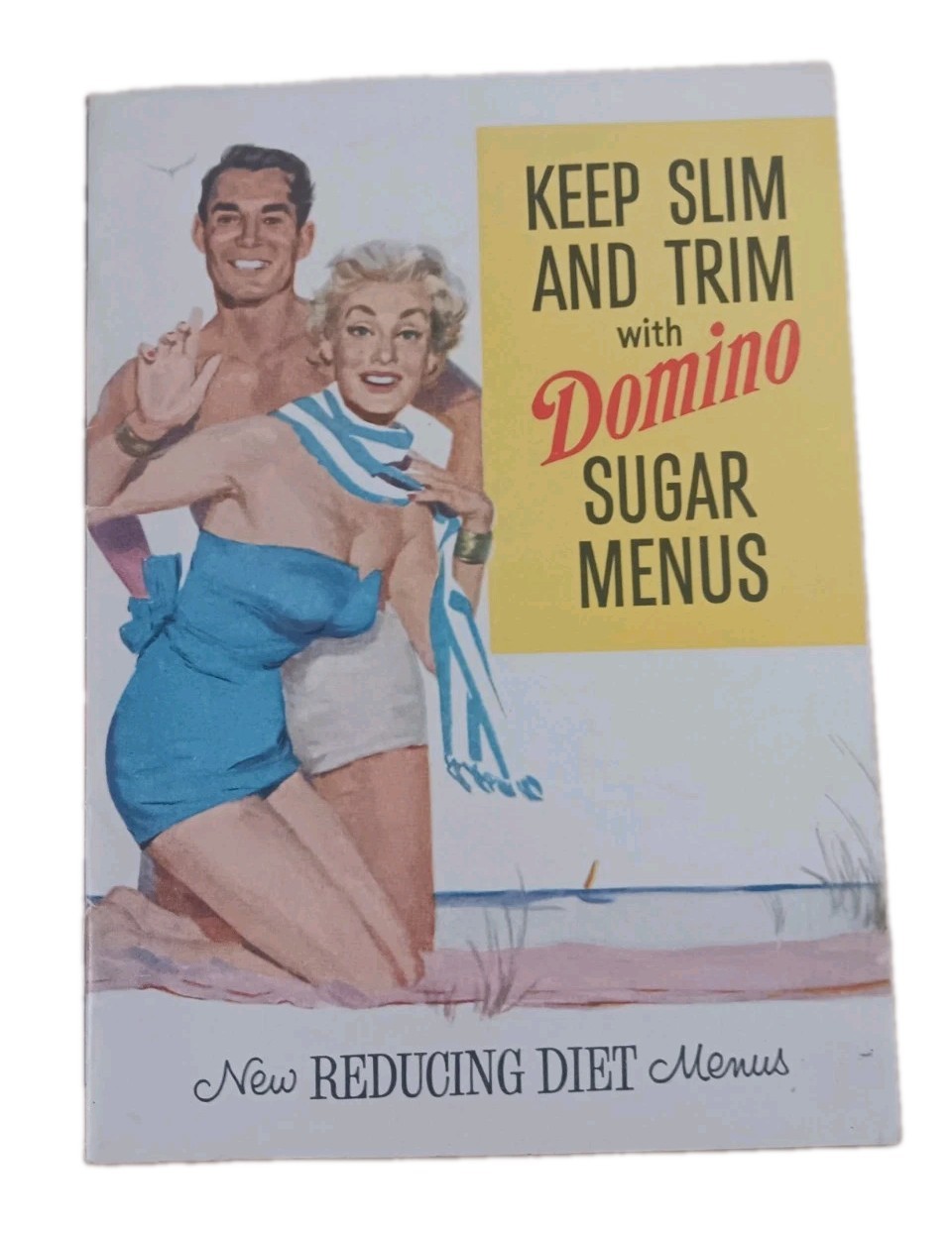 1950s Keep Slim Festive Domino Sugar Advertising Diet Cookbook Recipes 