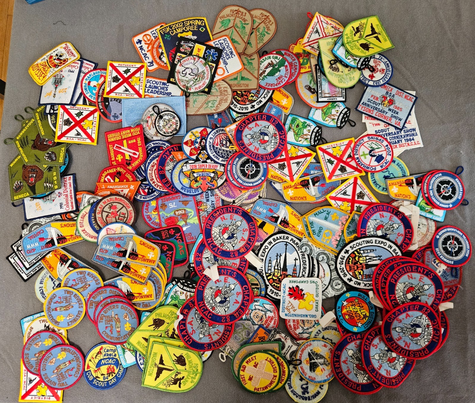 Lot of 200 + National Capital Area Council NCAC Boy Scout OA Event BSA Patches