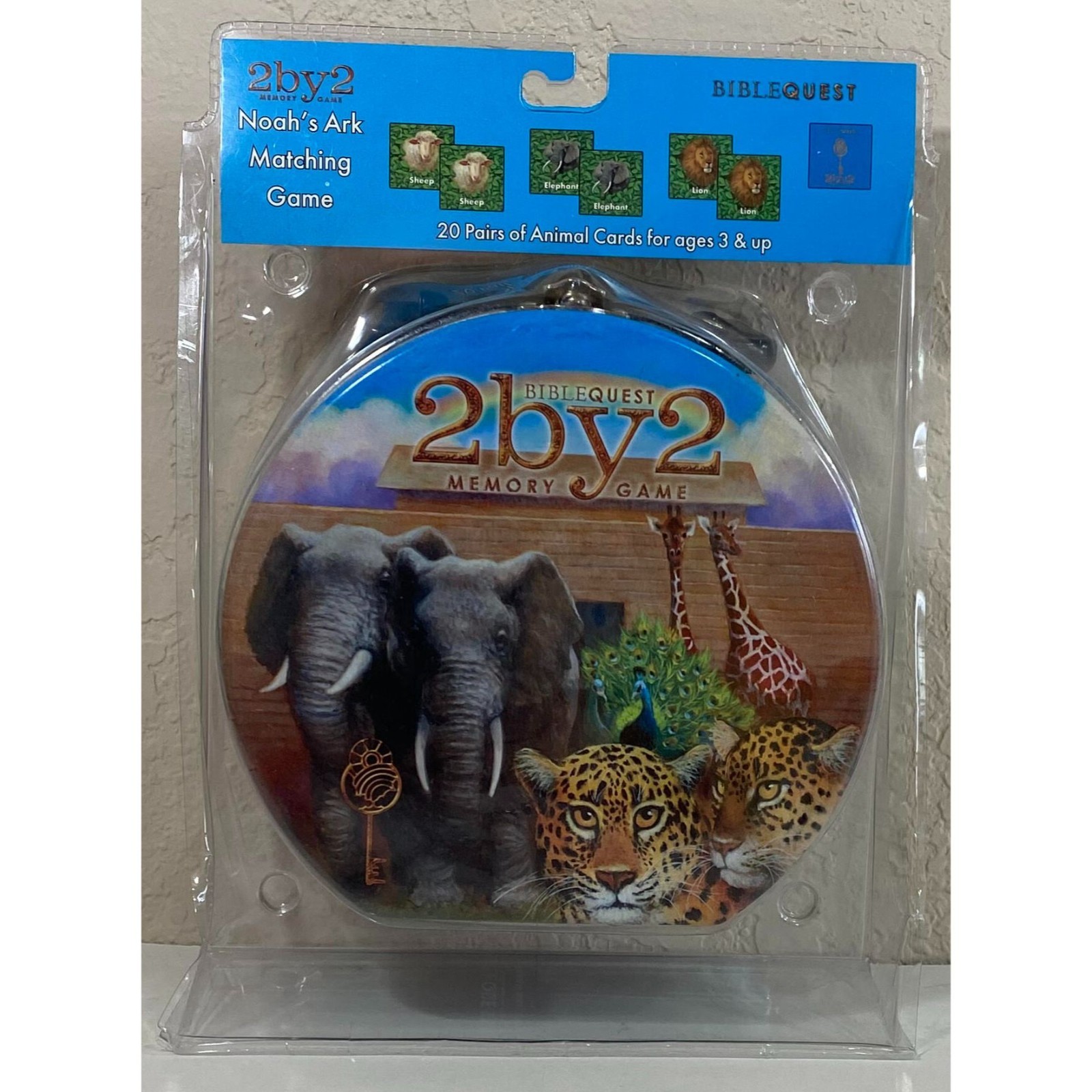 Bible Quest 2 by 2 Memory Game - Noah\'s Ark Matching Game - Brand New - Ages 3+