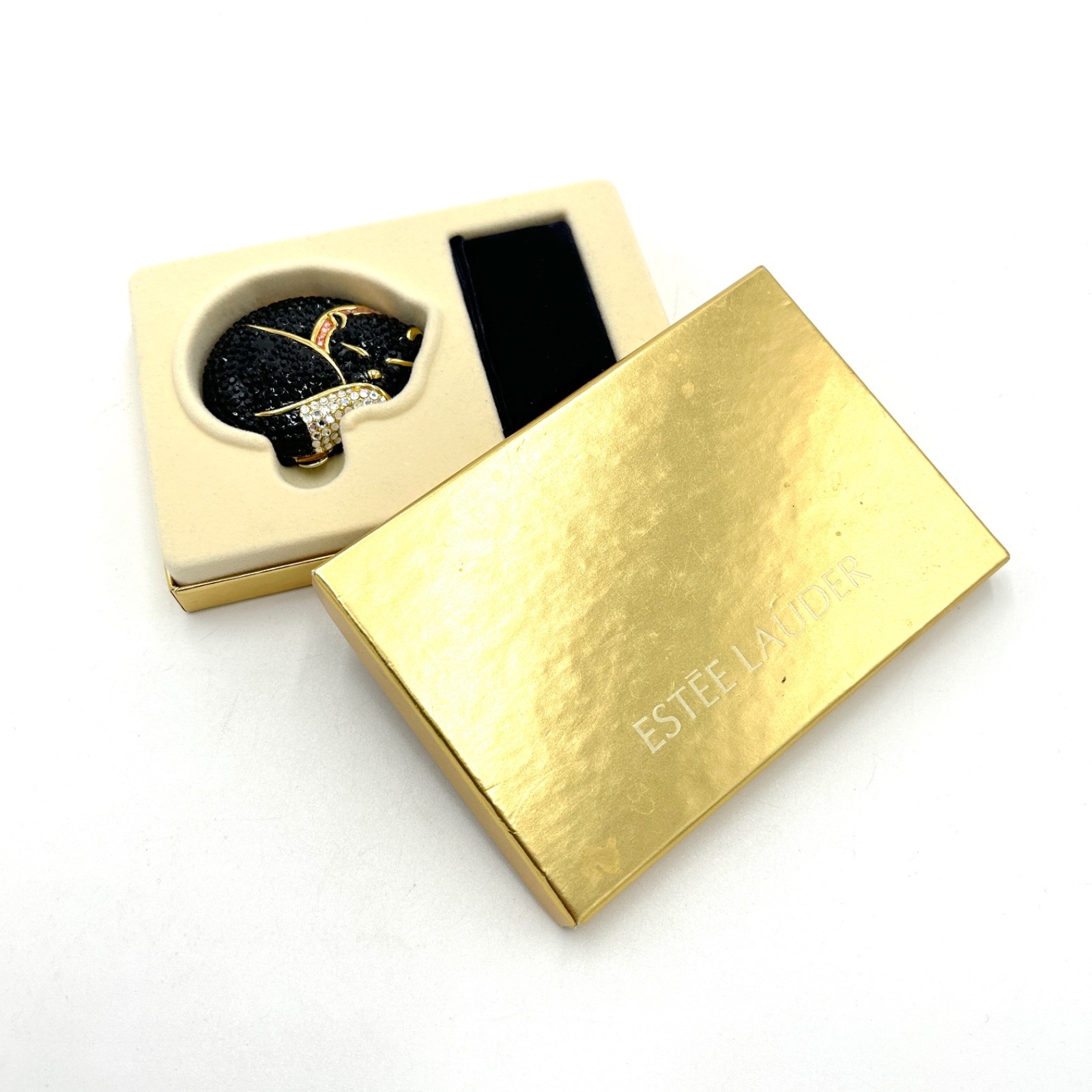 Rare Estee Lauder 2000 Brilliant Kitty Powder Compact Preciouse Pet Collection Rare Estee Lauder 2000 Brilliant Kitty Powder Compact Preciouse Pet Collection