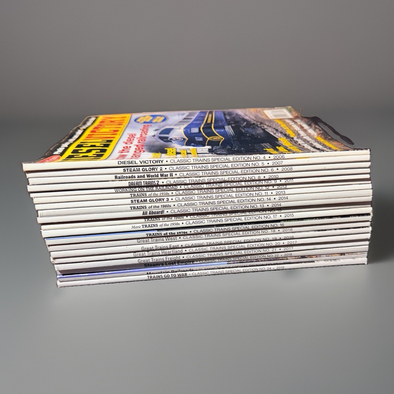 Classic Trains Special Edition Magazine Lot 19 Steam Diesel Railroad 2006-2019