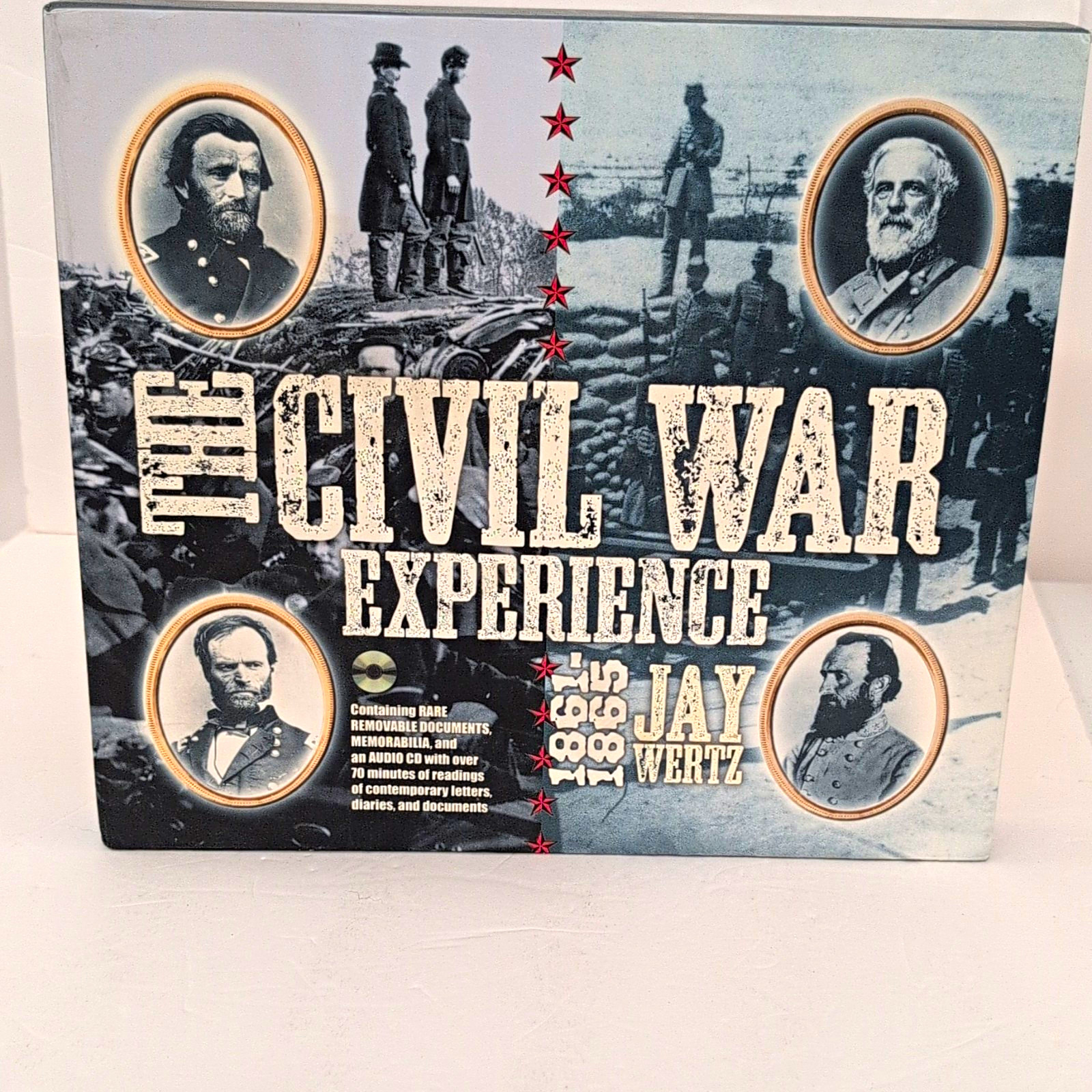 The Civil War Experience 1861-1865 Jay Wertz Hardcover Book CD Documents Rare The Civil War Experience 1861-1865 Jay Wertz Hardcover Book CD Documents Rare