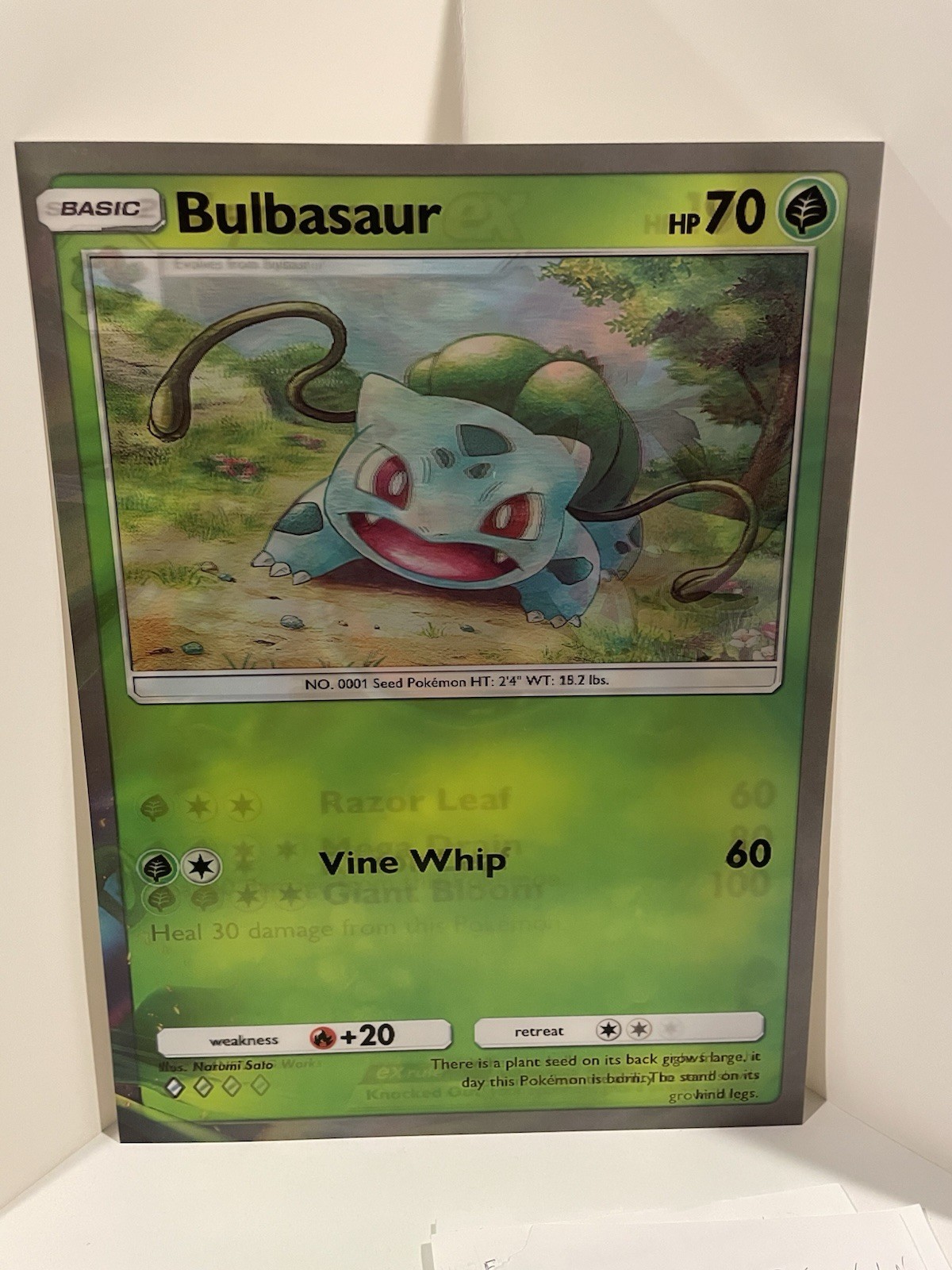 Bulbasaur VenusaurEx Ivysaur Venusaur Pokemon 3D Holographic Lenticular Poster
