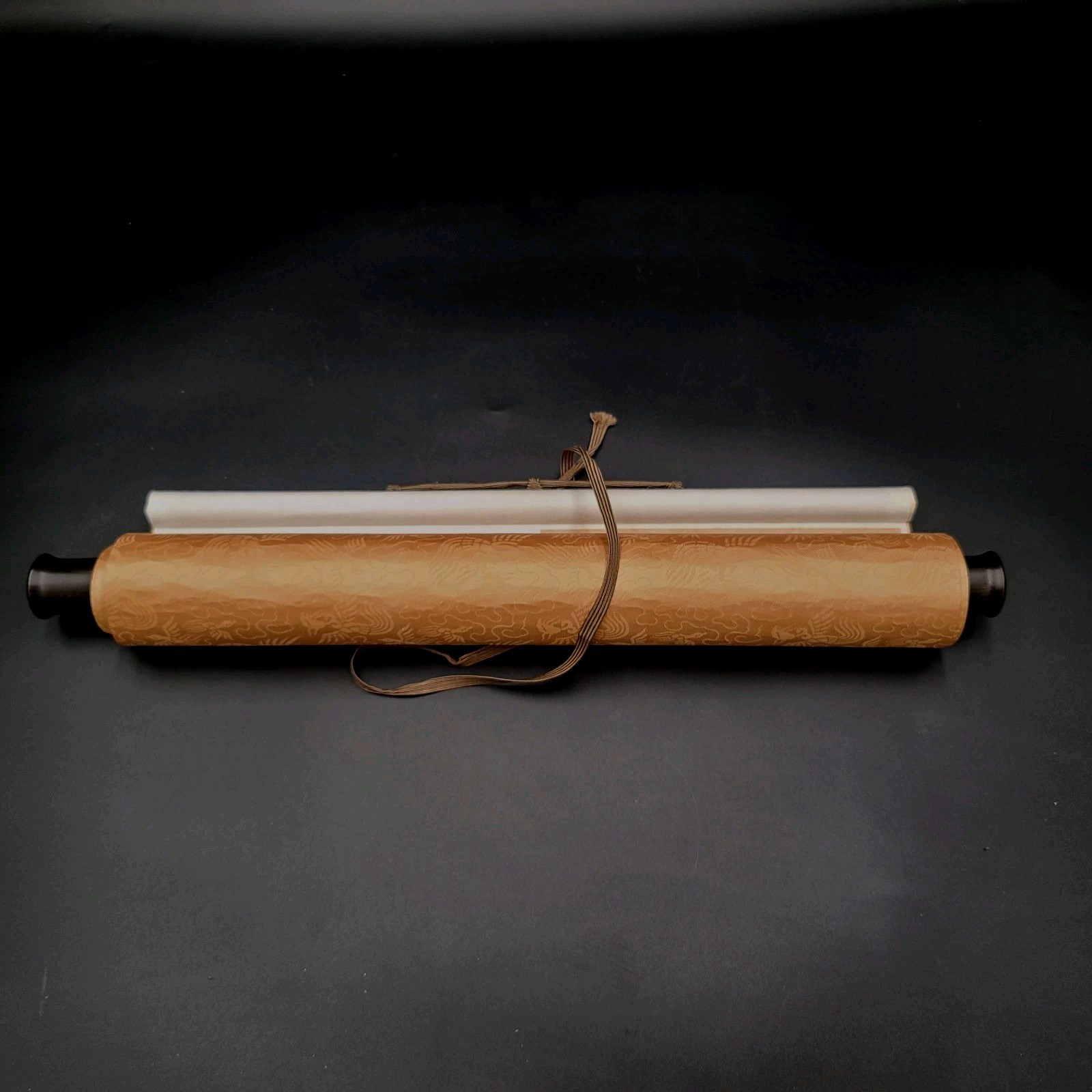 Antique Chinese Scroll Painting Calligraphy Signed Poem Liu Yong Long 66