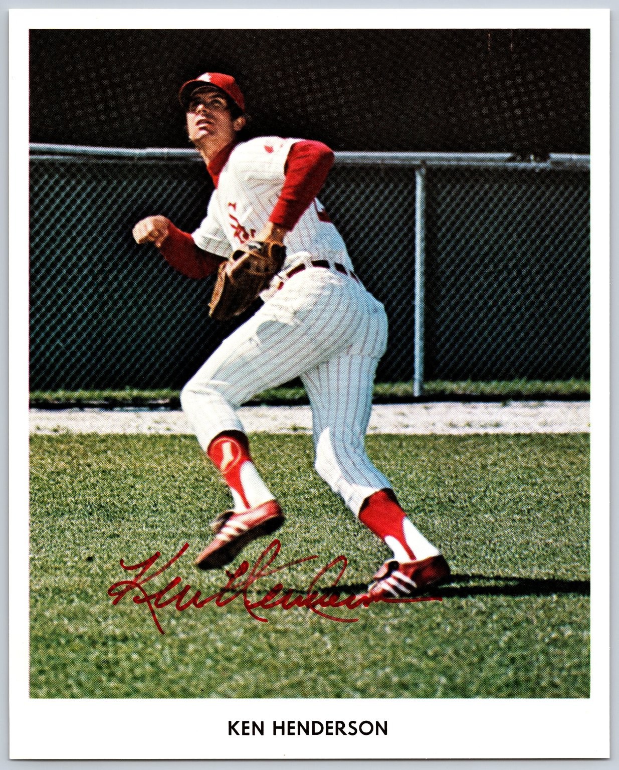 Ken Henderson Autographed Photo Baseball Player Red Ink Ken Henderson Autographed Photo Baseball Player Red Ink