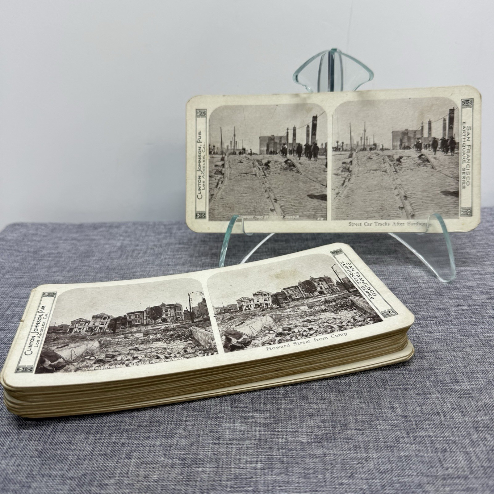 22 Vintage 1906 San Francisco Fire Earthquake Disaster Stereoview Card Photo Lot 22 Vintage 1906 San Francisco Fire Earthquake Disaster Stereoview Card Photo Lot