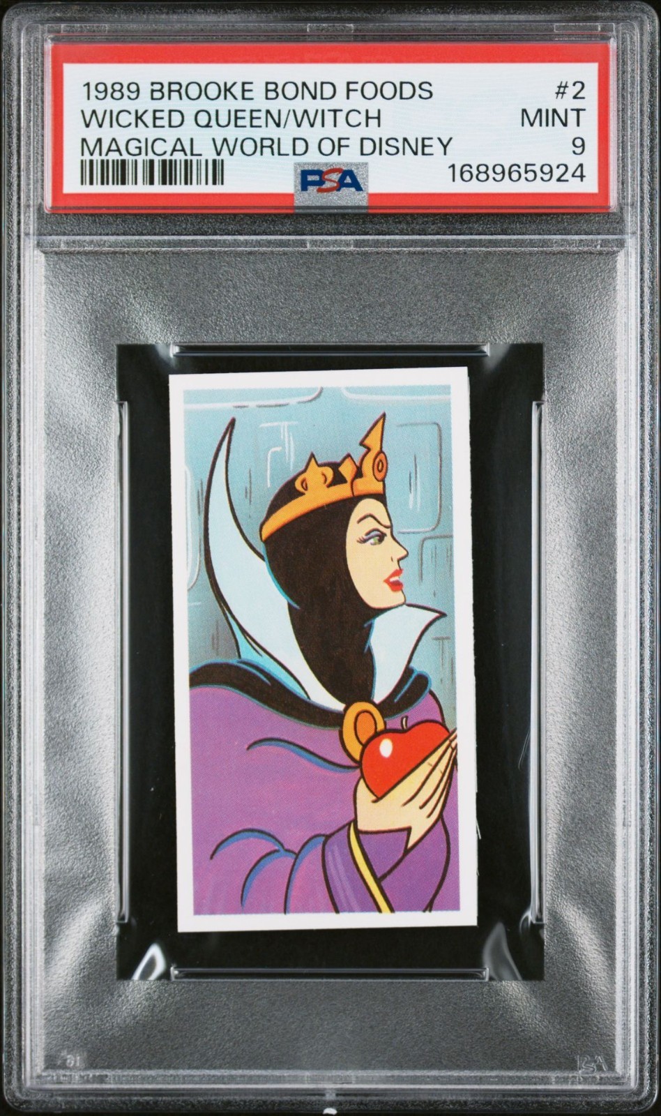 Wicked Queen/Witch - 1989 Brooke Bond Foods Magical World of Disney #2 - PSA 9