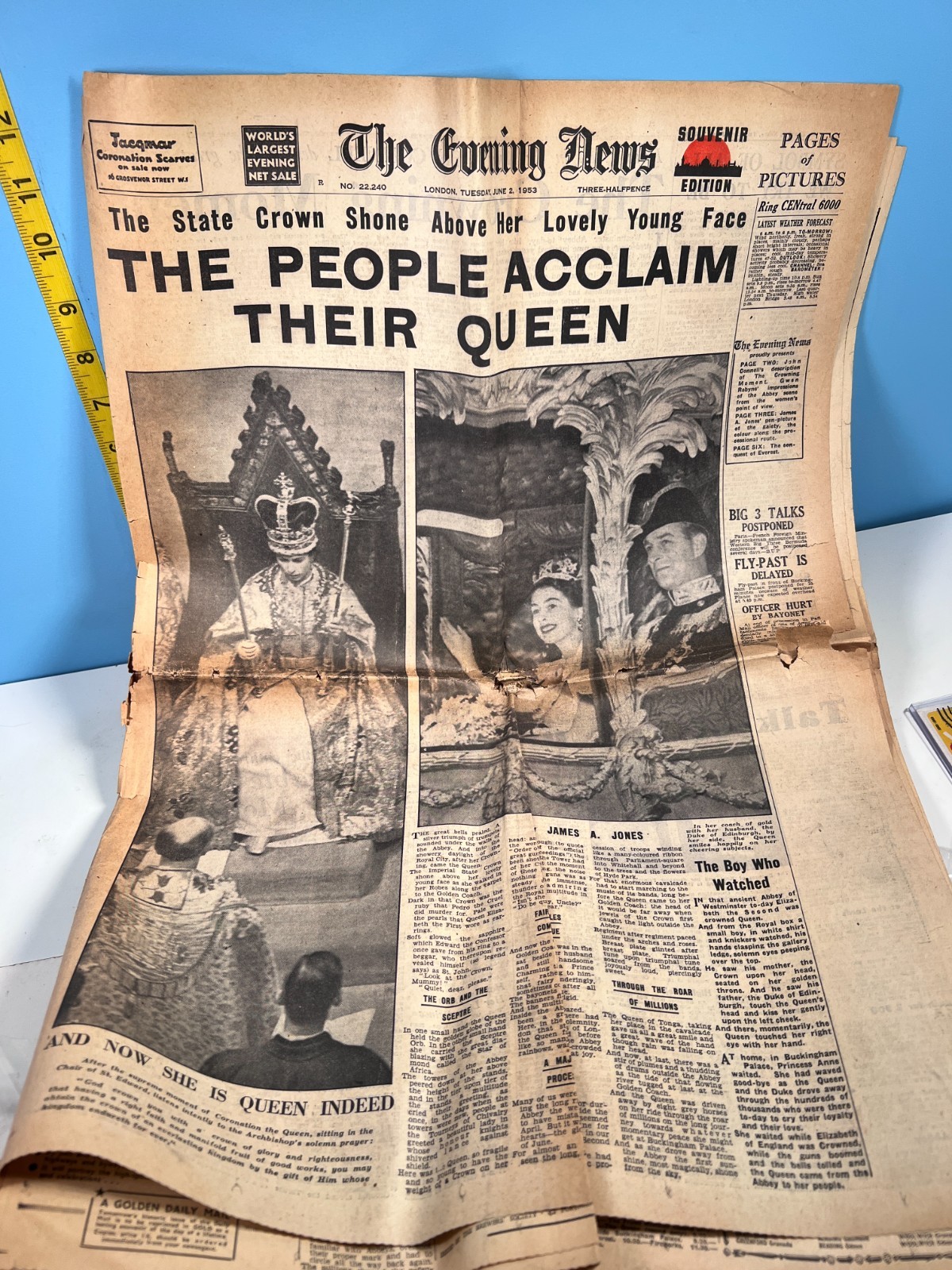 6/2/53 UK Evening News 