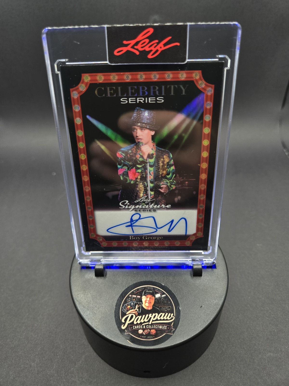 Boy George Autograph 2026 Leaf Celebrity Series 1/1 CS-BG1 Culture Club Boy George Autograph 2026 Leaf Celebrity Series 1/1 CS-BG1 Culture Club