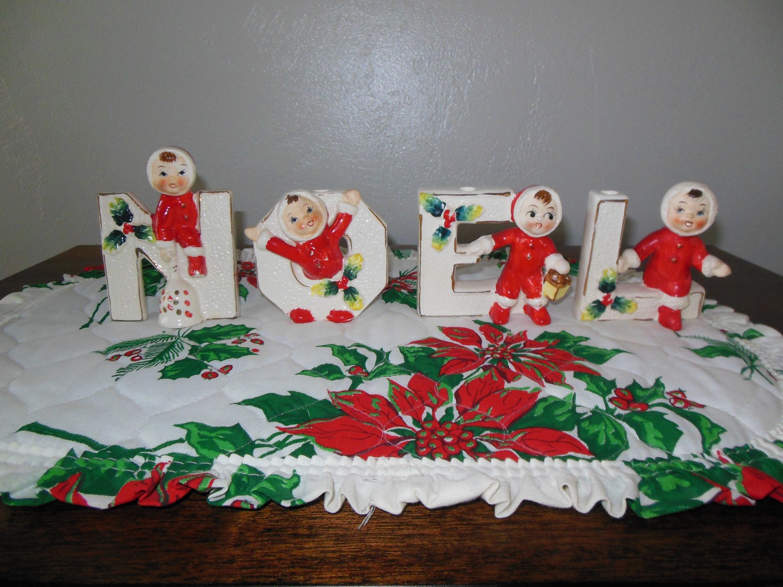 VINTAGE CHRISTMAS NOEL CANDLE HOLDERS KIDS IN SANTA SUIT JAPAN LIPPER MANN VINTAGE CHRISTMAS NOEL CANDLE HOLDERS KIDS IN SANTA SUIT JAPAN LIPPER MANN