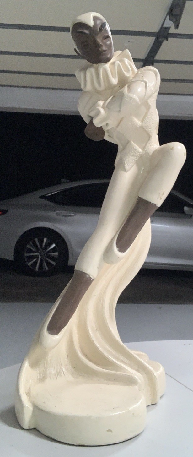 Reglor of Calif Art Deco Figurine Jester Approx. 28” Tall