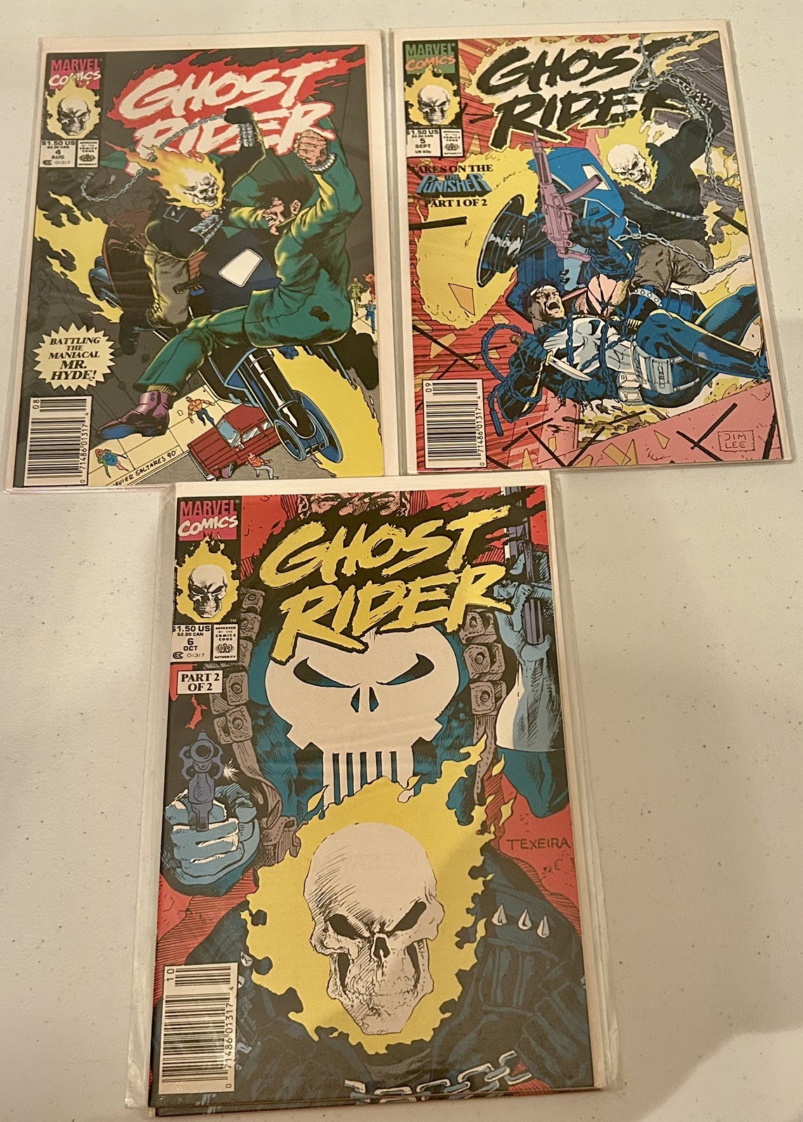 3-GHOST RIDER VOL 2 NO 4/5/6  AUG SEPT OCT 1990 MARVEL COMICS