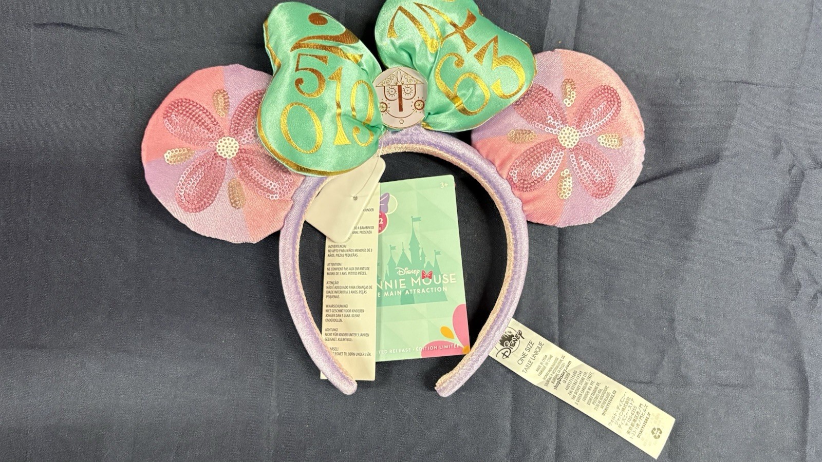 Authentic Minnie Mouse The Main Attraction Ear Headband Disney Its A Small World Authentic Minnie Mouse The Main Attraction Ear Headband Disney Its A Small World