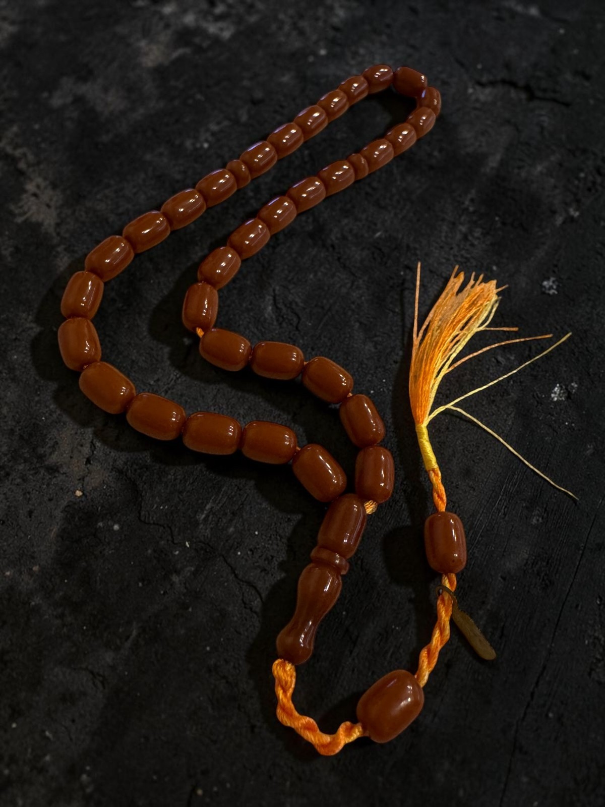 Caramel Brown Faturan Bakelite Prayer Beads Misbaha Tasbih Master Workmanship Caramel Brown Faturan Bakelite Prayer Beads Misbaha Tasbih Master Workmanship