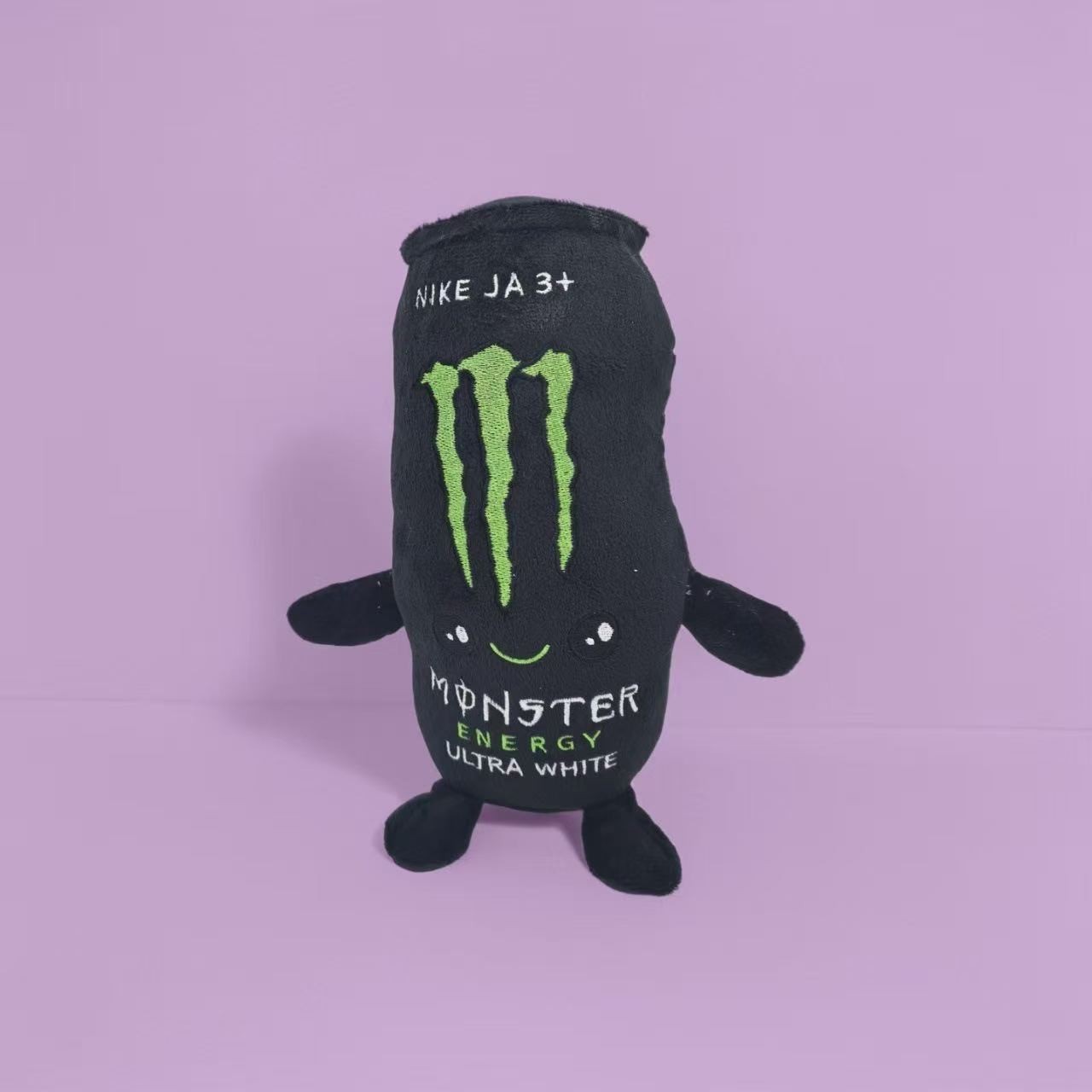 Monster Energy Zero Sugar White Can Plush Toy Stuffed Doll Soft Gift