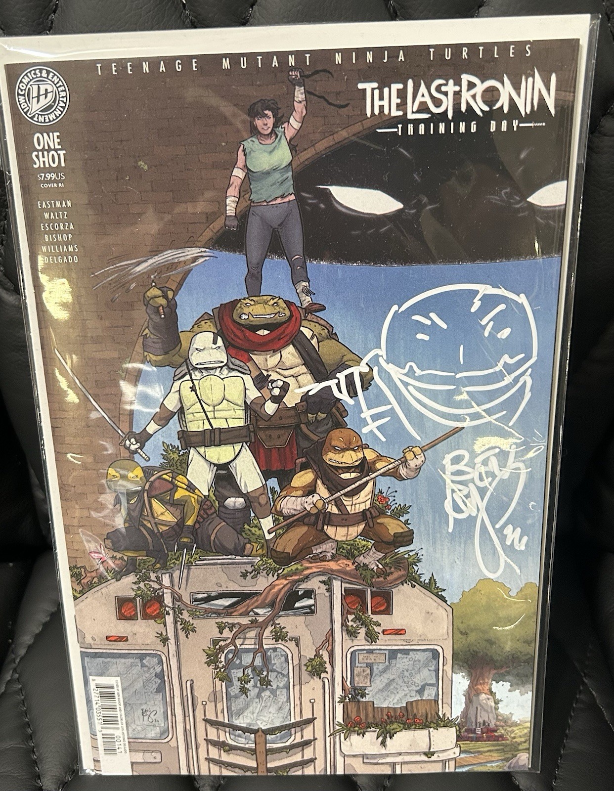 Teenage Mutant Ninja Turtles Last Ronin Training Day Signed/Sketched Ben Bishop