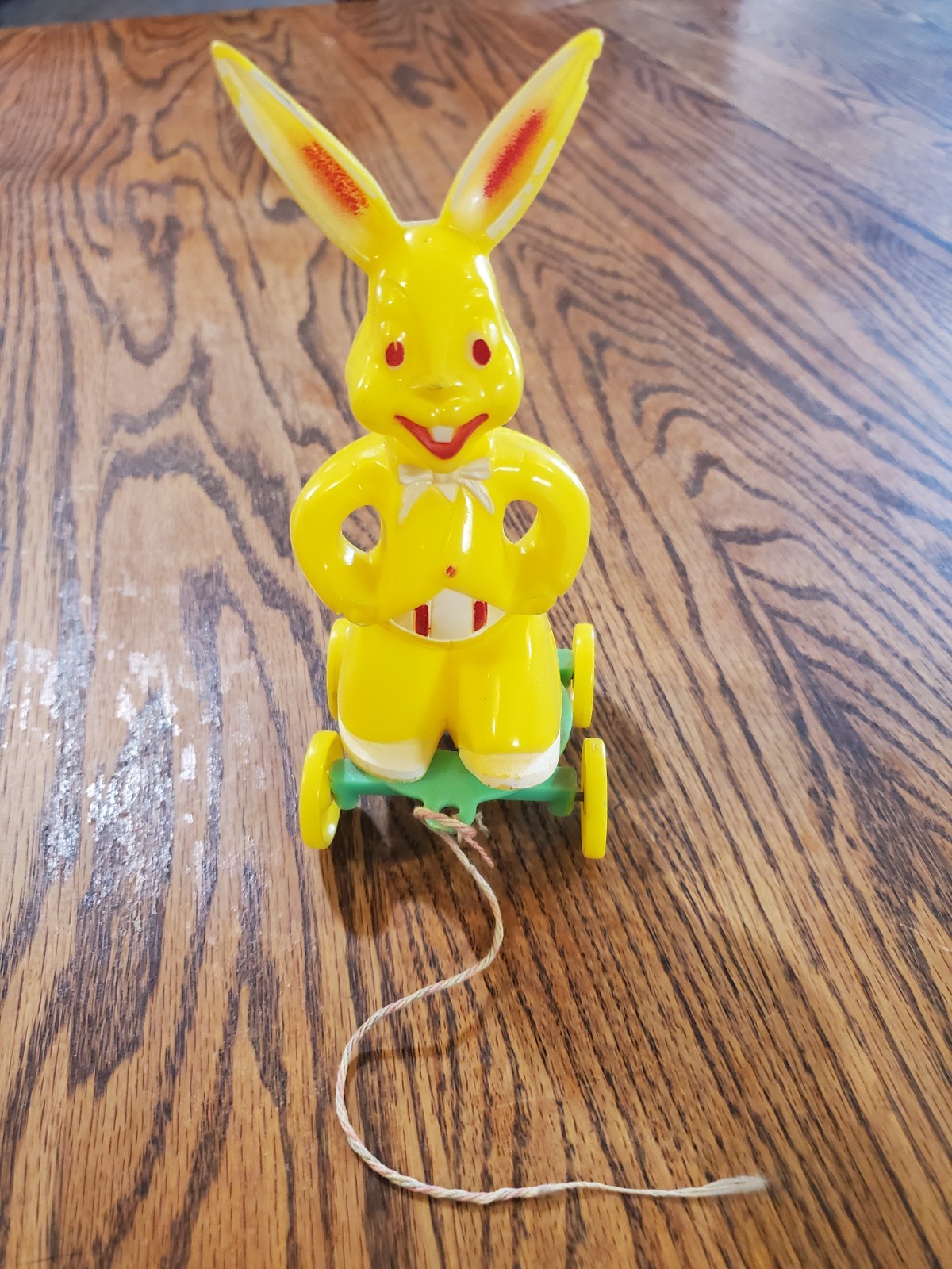 Vintage Rosbro Easter Bunny pull toy. 1950's Vintage Rosbro Easter Bunny pull toy. 1950's