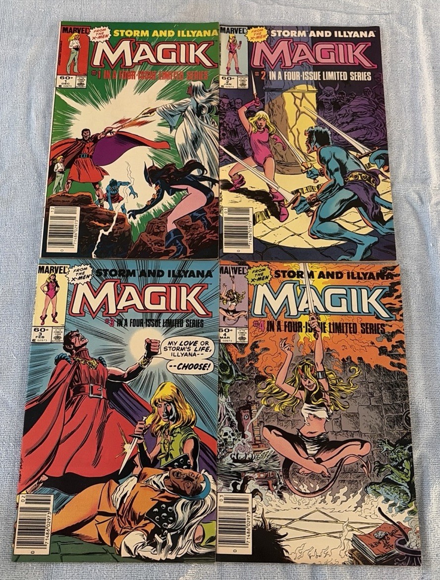 Marvel Magik #1–4 Complete Limited Series 🔥Set (1983–1984) — Storm / Magik; AA Marvel Magik #1–4 Complete Limited Series 🔥Set (1983–1984) — Storm / Magik; AA