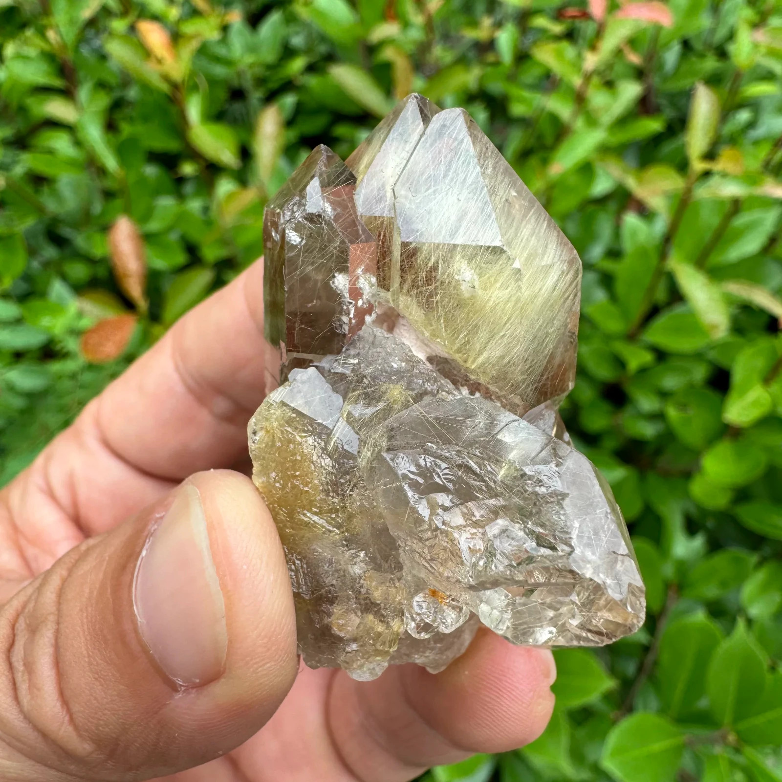 65g Natural hair crystal quartz skeleton Quartz Rough Mineral specimens gift