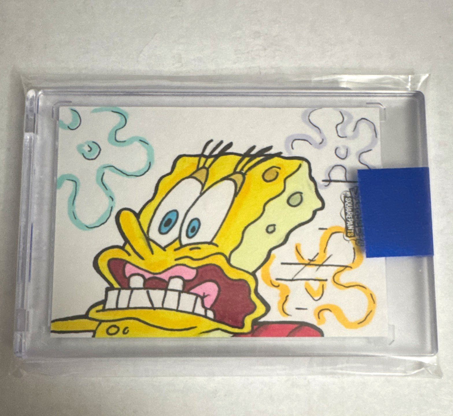 Topps 2025 Chrome SpongeBob 25th Anniv 1/1 Sketch Hard Signed Auto Road MSC-14