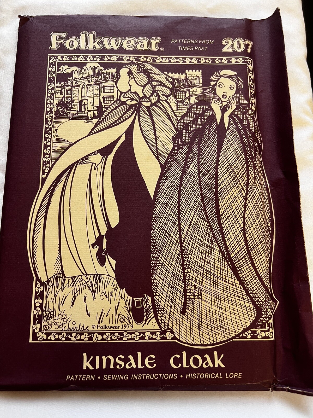 Vintage 1979 Folkwear Sewing Pattern Costume Kinsale Cloak With Hood #207