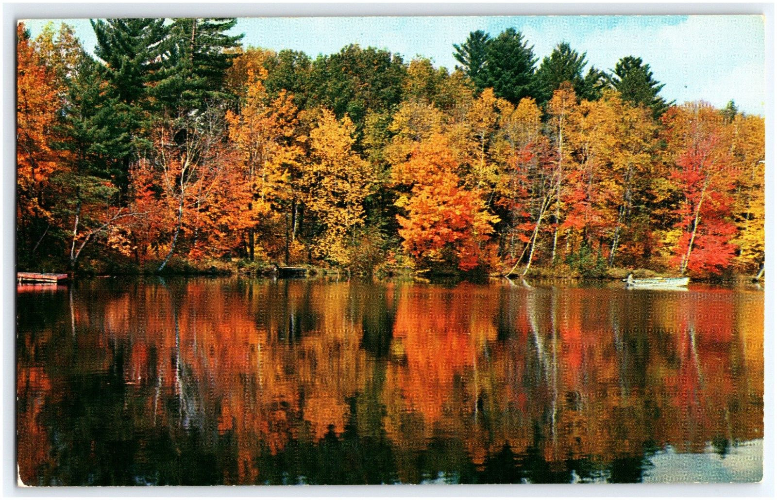 GREETINGS FROM  CROSSLAKE MINNESOTA  c1956 POSTCARD