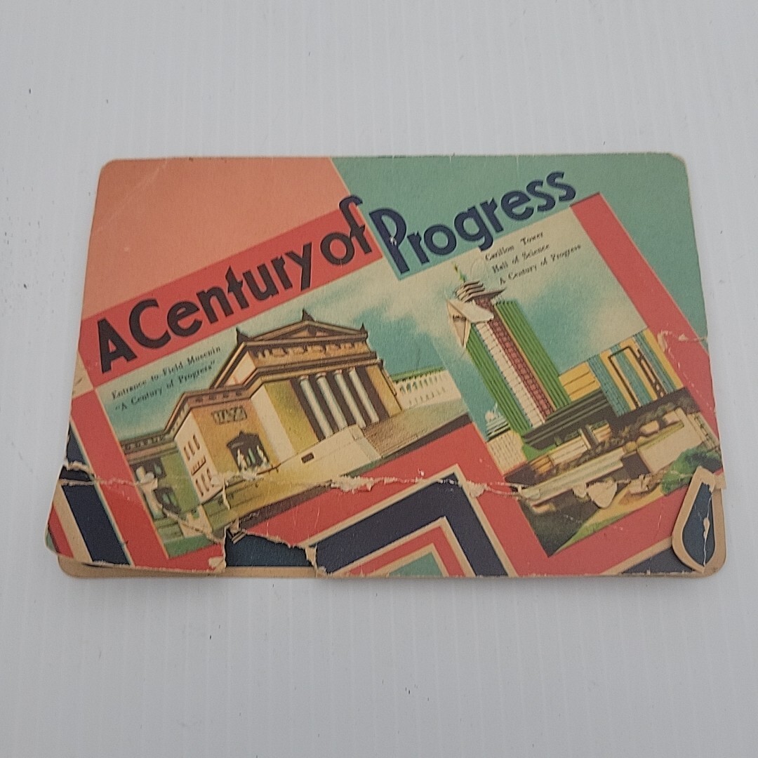 VTG 1933-34 Chicago Worlds Fair A Century of Progress Needle Pack Kit Souvenir