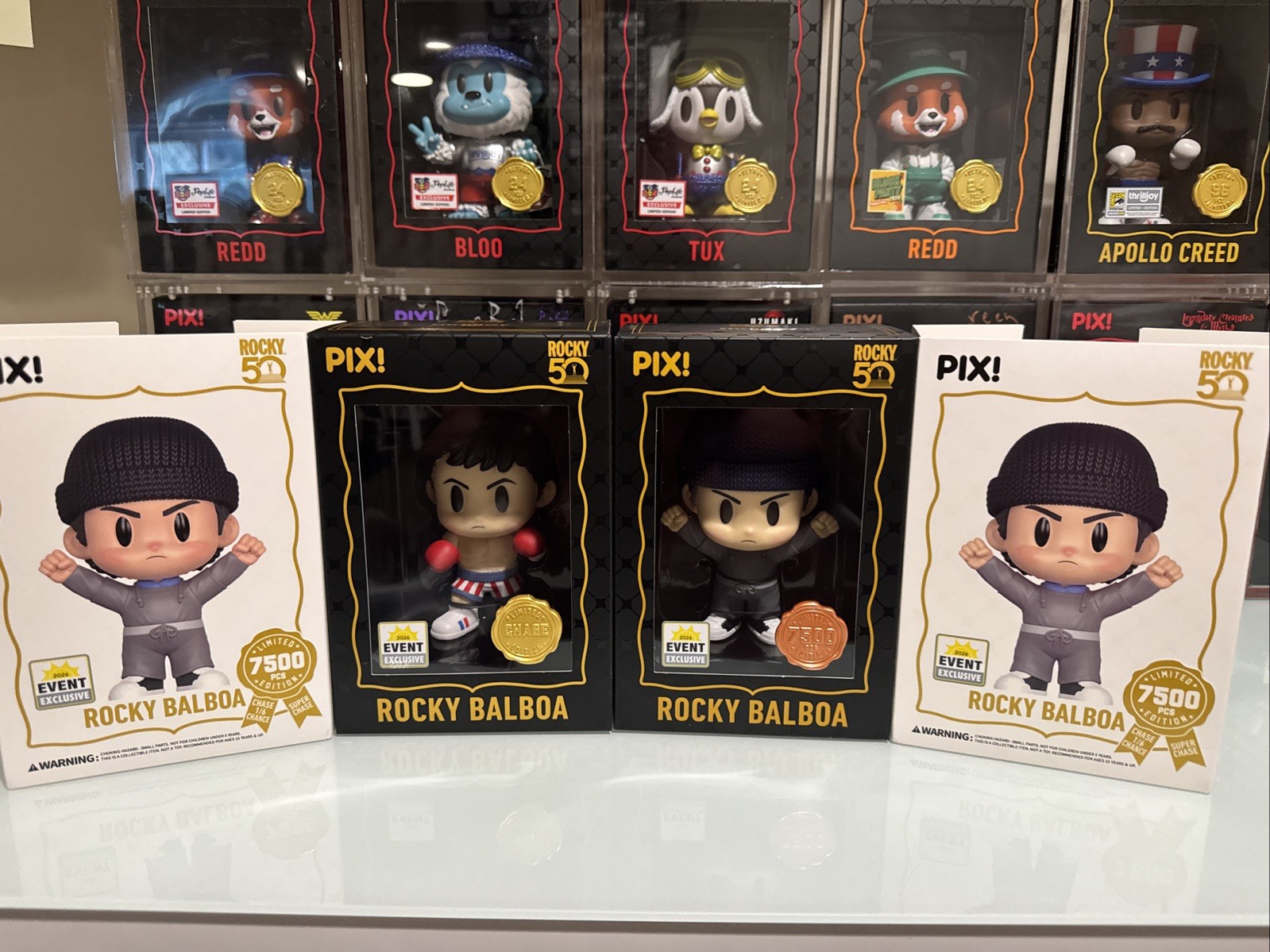 Thrilljoy SDCC Shared Sticker Rocky Balboa Chase & Hero zset Thrilljoy SDCC Shared Sticker Rocky Balboa Chase & Hero zset