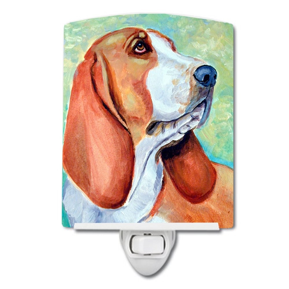 Caroline\'s Treasures 7227CNL Basset Hound Ceramic Night Light Compact