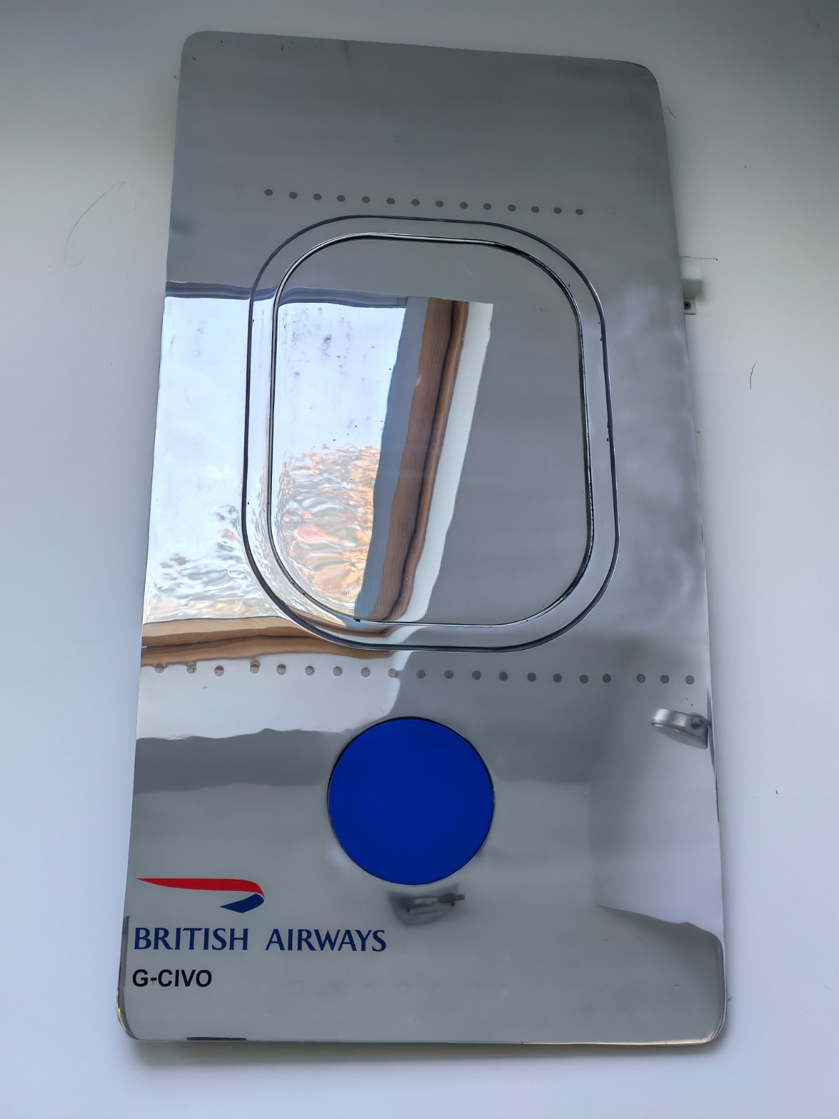 British Airways Boeing 747 G-CIVO Mirror Polished Fuselage With Angle of Attack