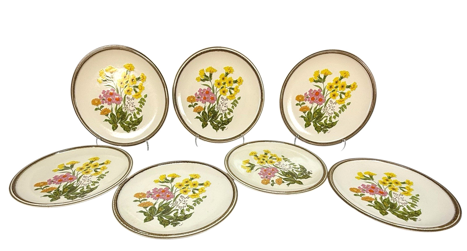 Vtg Mikasa Nature's Gallery Fresh Bouquet Dinner Plates Set of 7 D8001 Japan 11 Vtg Mikasa Nature's Gallery Fresh Bouquet Dinner Plates Set of 7 D8001 Japan 11