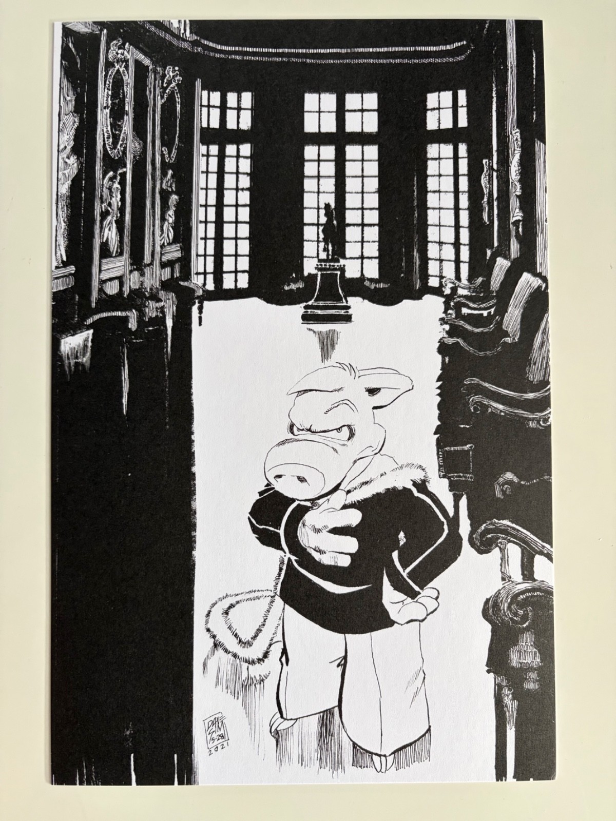 Cerebus High Society 40th Anniversary promotional lithograph Dave Sim art