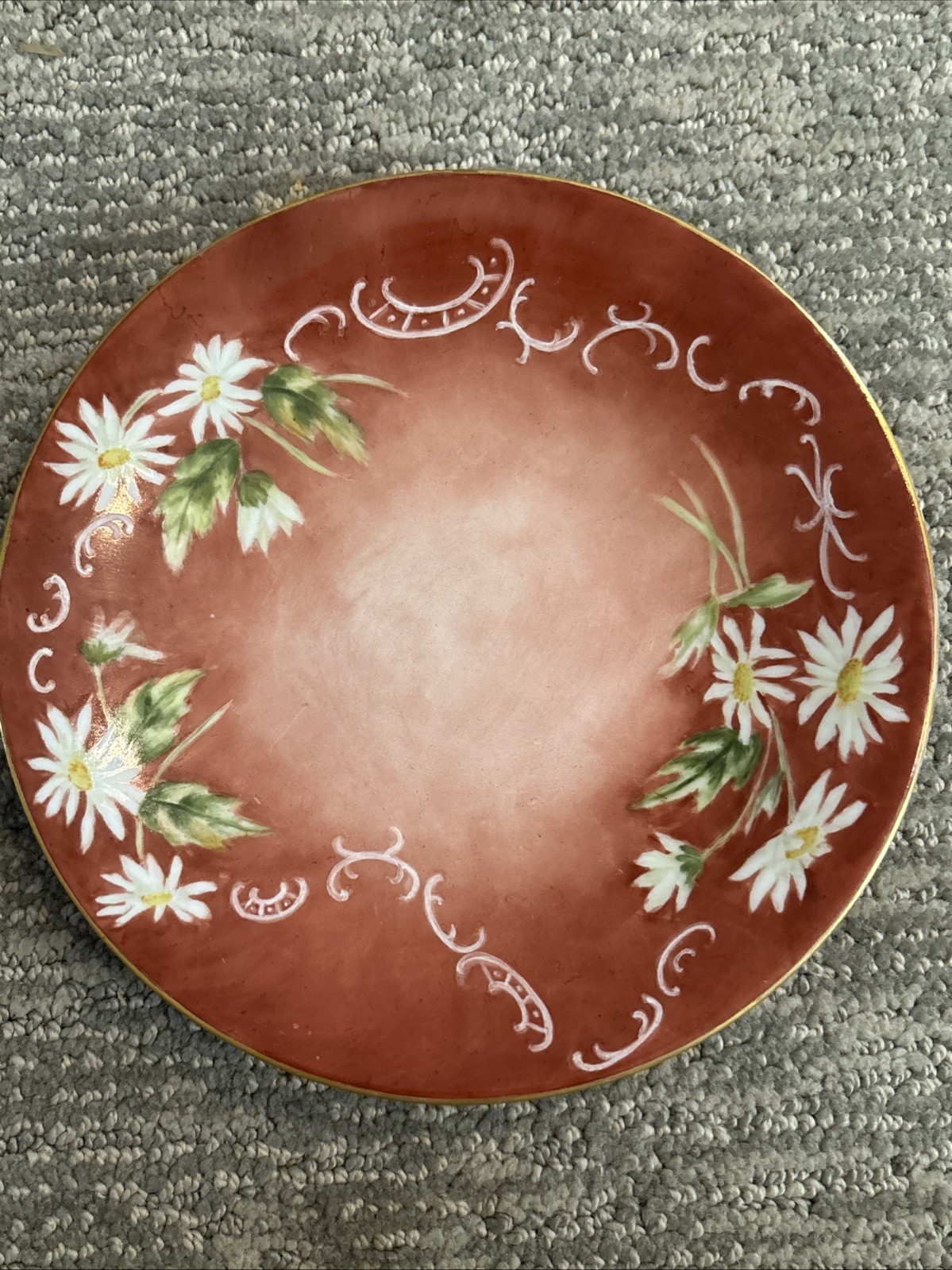 Antique 1904 Hand Painted Limoges JP France Plate Iona Pegan Signed