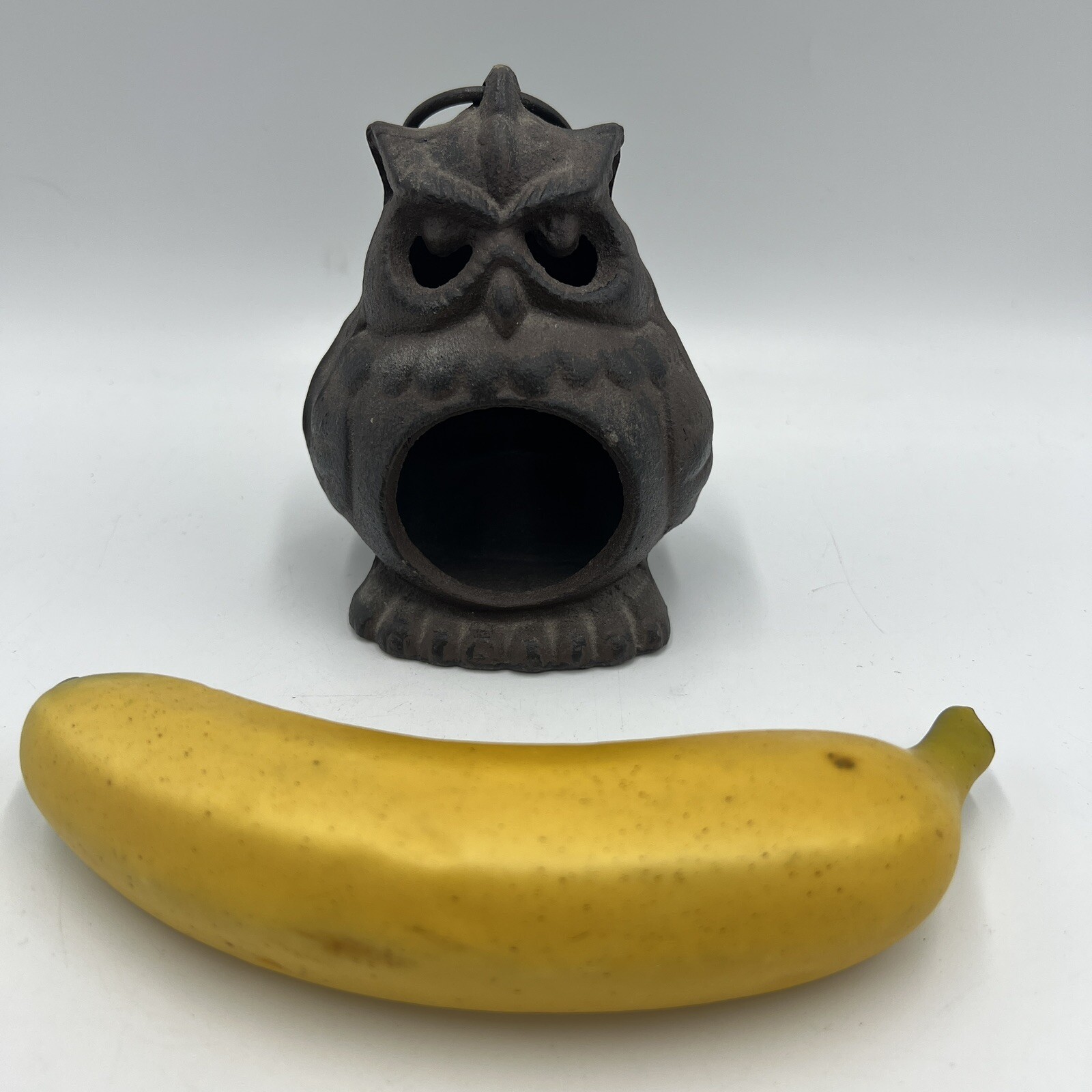 Owl Cast Iron Garden Barn Candle Holder Lantern with Wonderful Patina Antique Owl Cast Iron Garden Barn Candle Holder Lantern with Wonderful Patina Antique