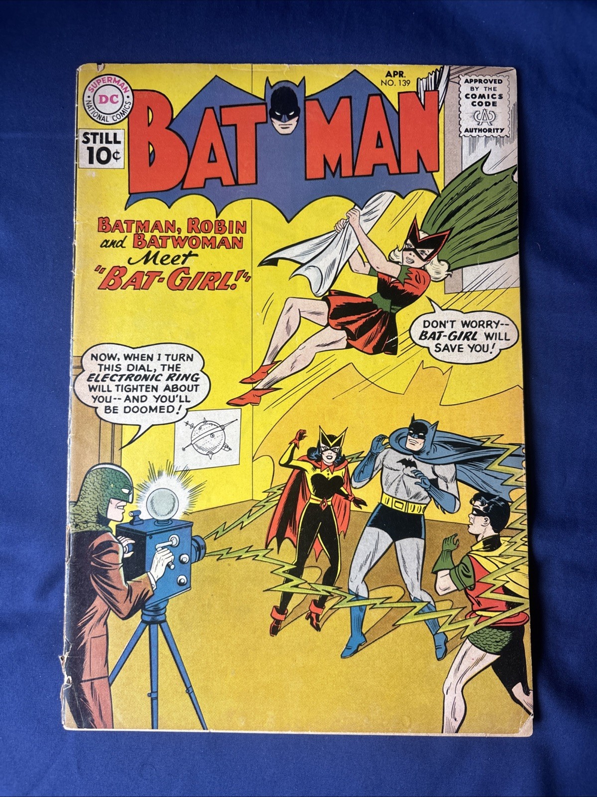 DC Comics Batman #139 1961 First Batgirl