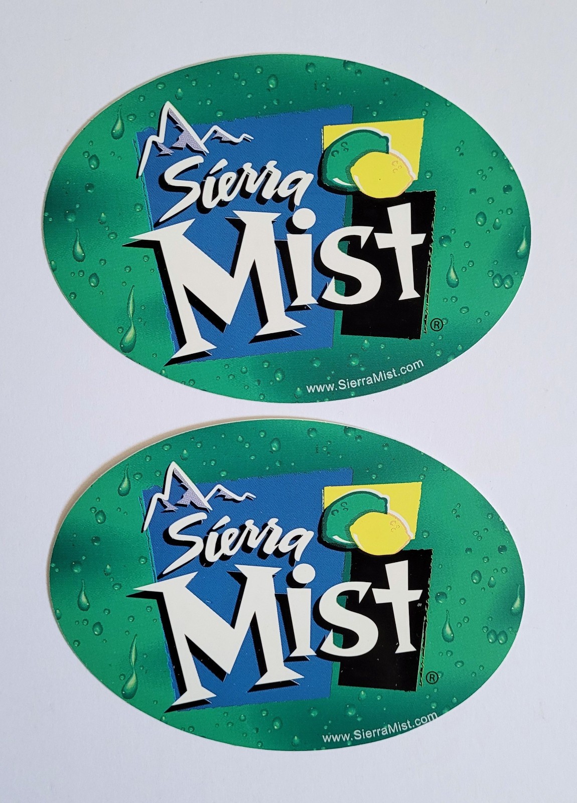 Lot of 2 Sierra Mist Soda Sticker Decals Vintage 2000s Pepsi Logo 5