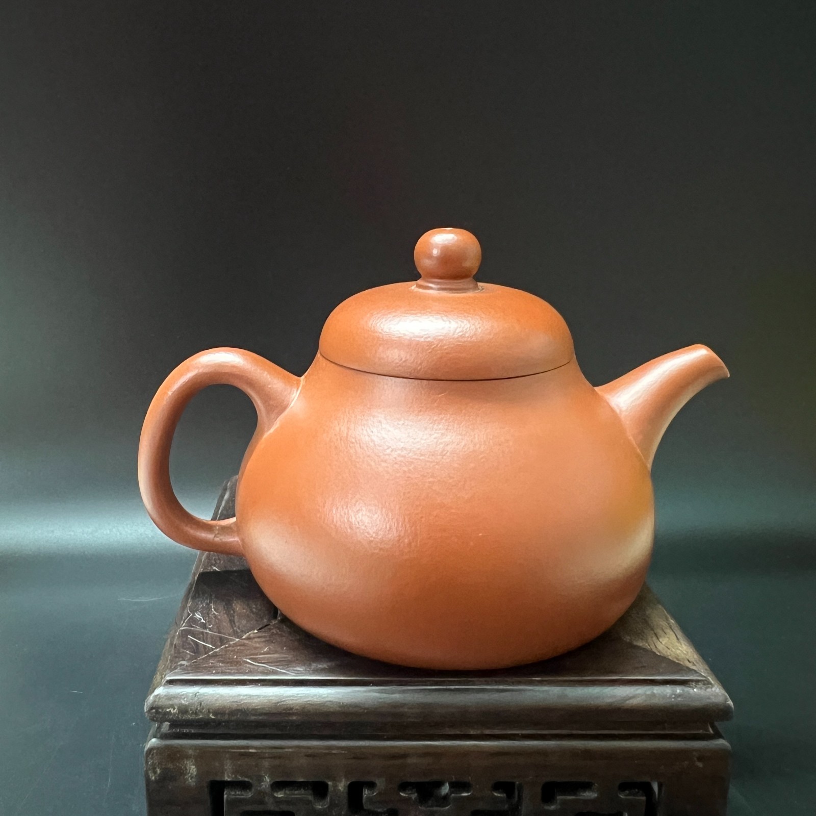 160cc chinese Yixing Handmade Zisha teapot Zhuni Pear Shape Gongfu Hu Tea Pot