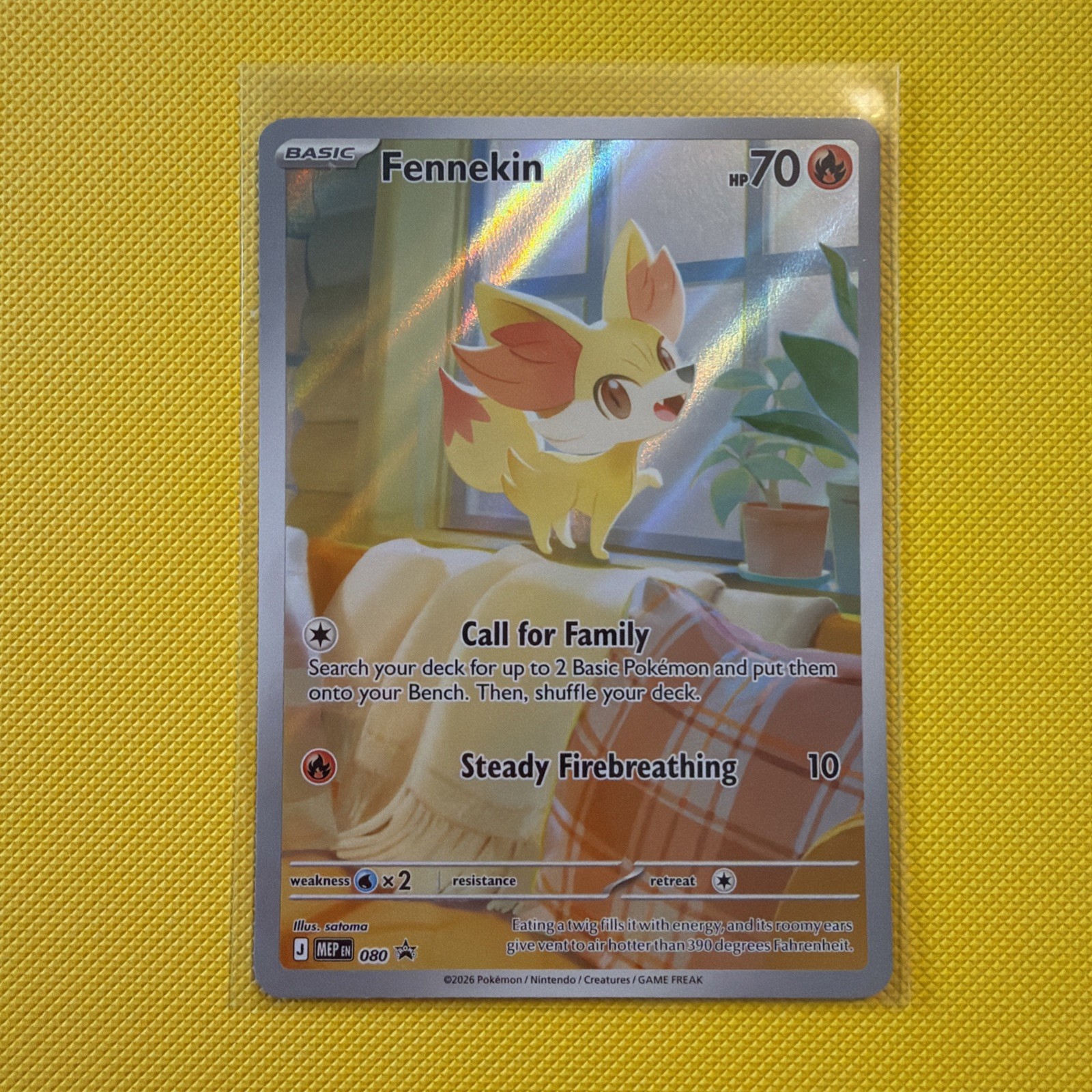 Pokemon Mega Evolution Promo Fennekin 080 Near Mint Pokemon Mega Evolution Promo Fennekin 080 Near Mint