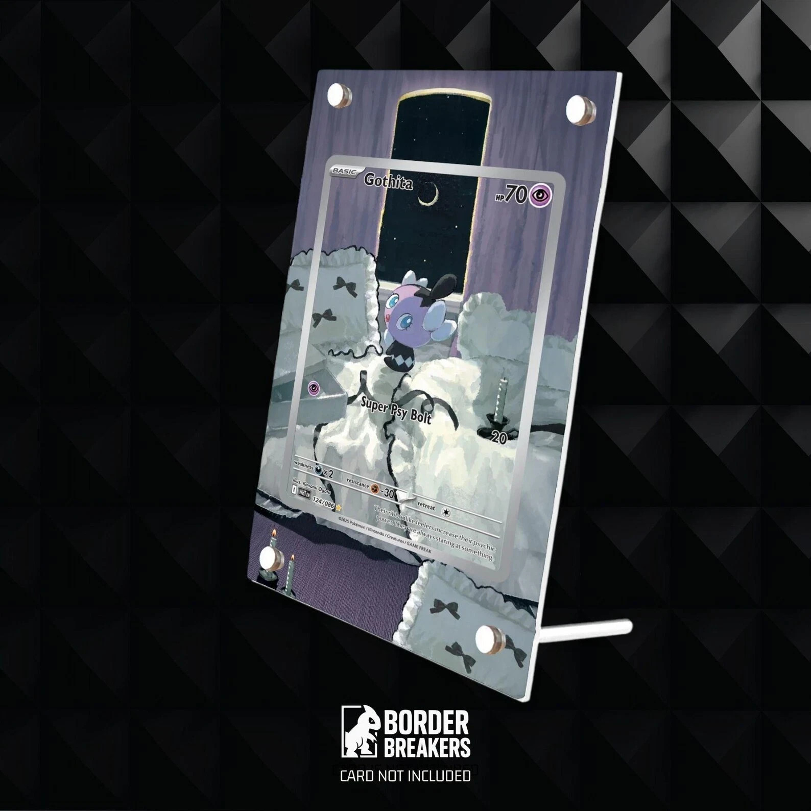 Gothita 124/086 Pokémon Extended Art Protective Standing Case