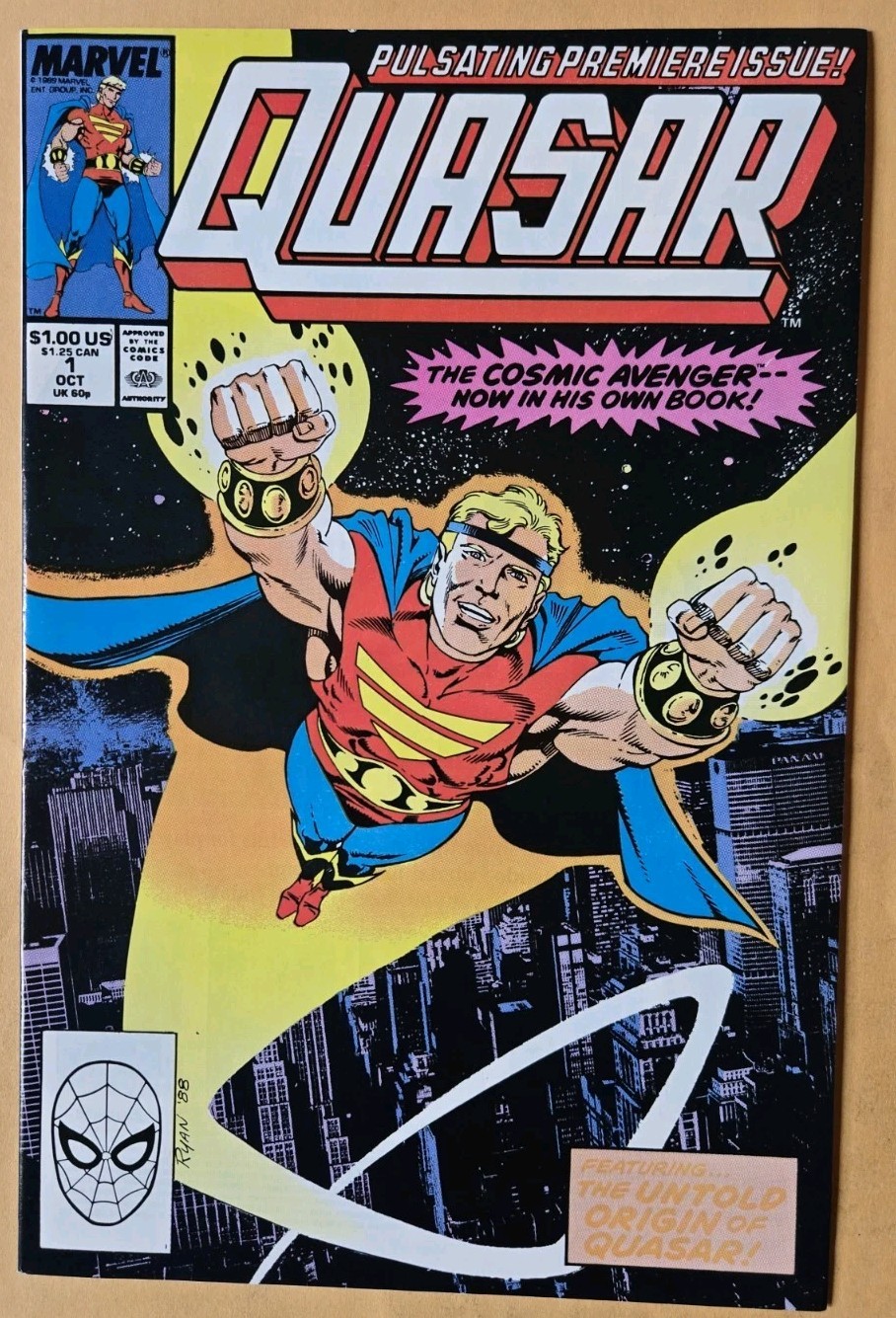 Quasar #1 VF+ (8.5) Marvel Boy & Fantastic Four Appearances Marvel Comics 10/89