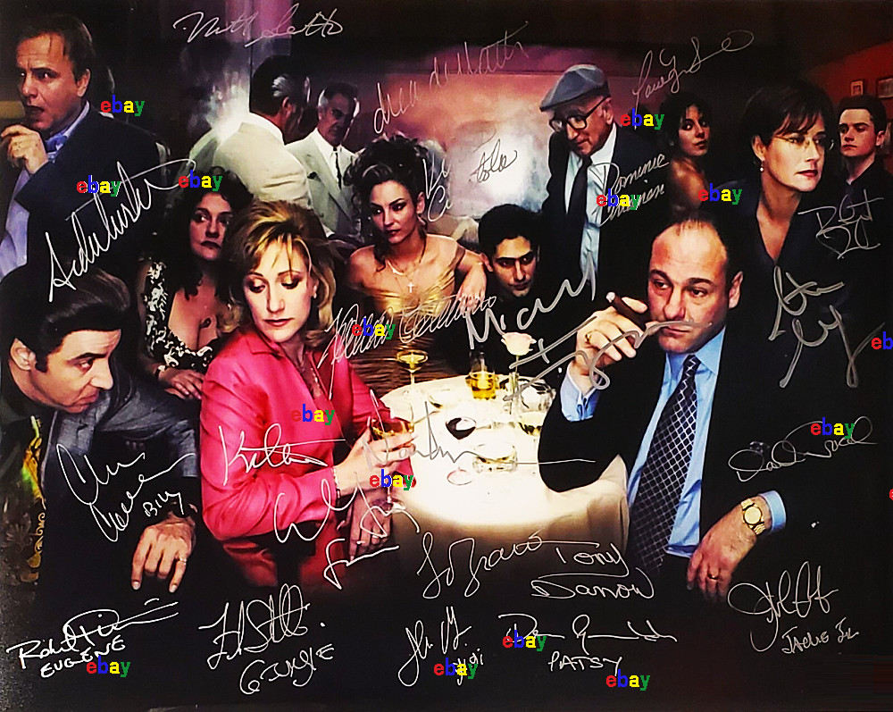 SOPRANOS CAST SIGNED REPRINT ACTORS AUTOGRAPHS 8\