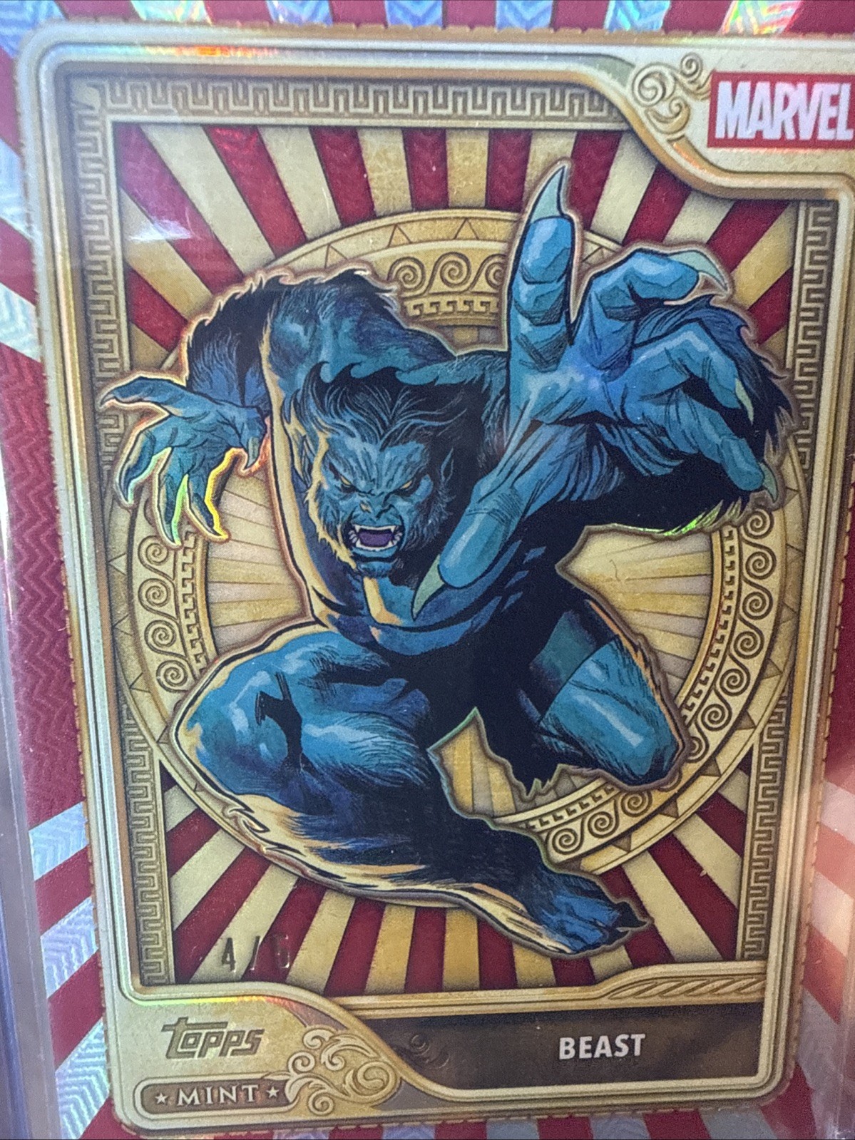 2026 Topps Mint Marvel Beast /5 Red ,Gold Card Pack Fresh Beautiful Pull 2026 Topps Mint Marvel Beast /5 Red ,Gold Card Pack Fresh Beautiful Pull