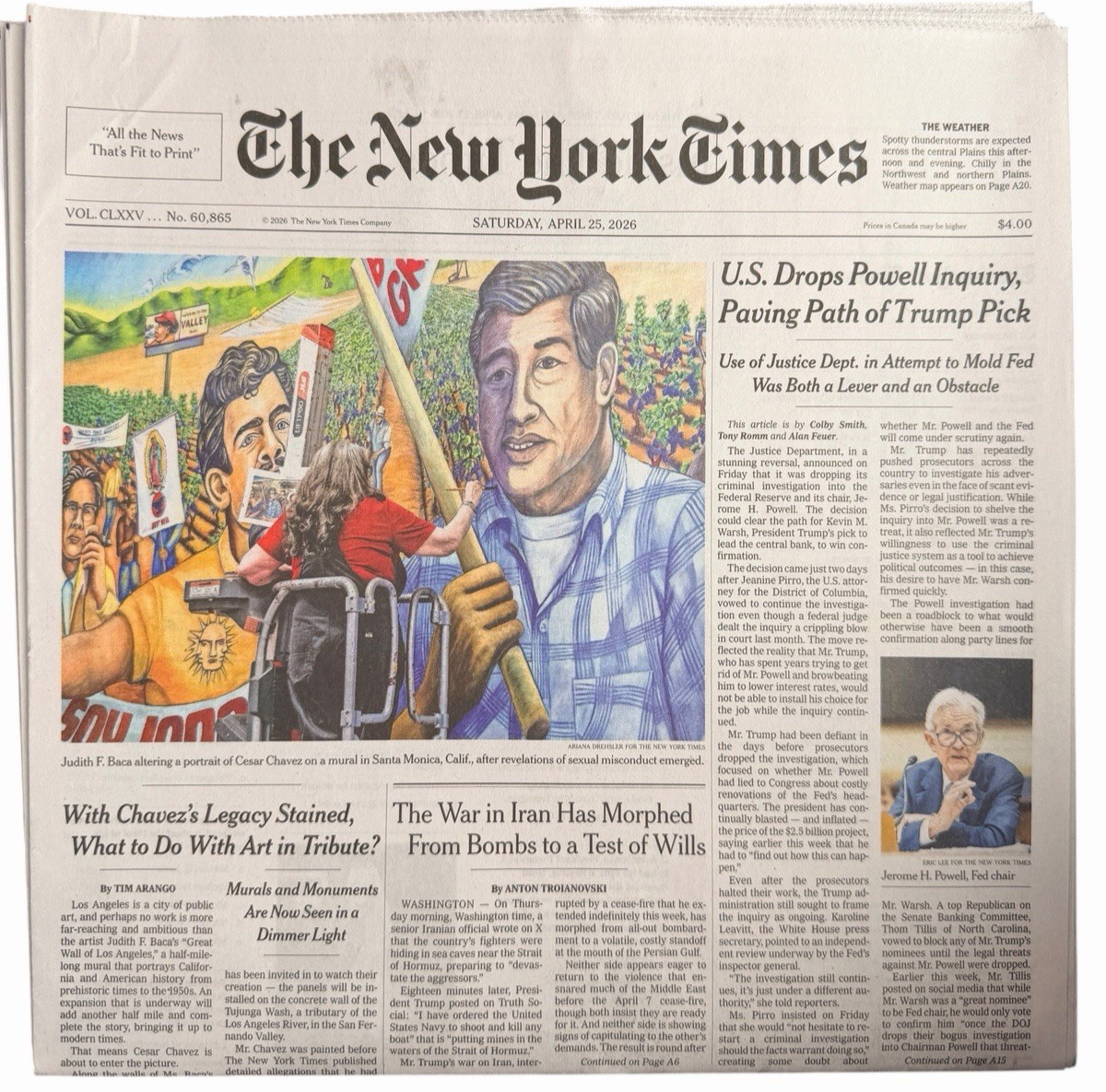 The New York Times Newspaper April 25 2026 Who Deserves Tariff Refund? COMPLETE The New York Times Newspaper April 25 2026 Who Deserves Tariff Refund? COMPLETE