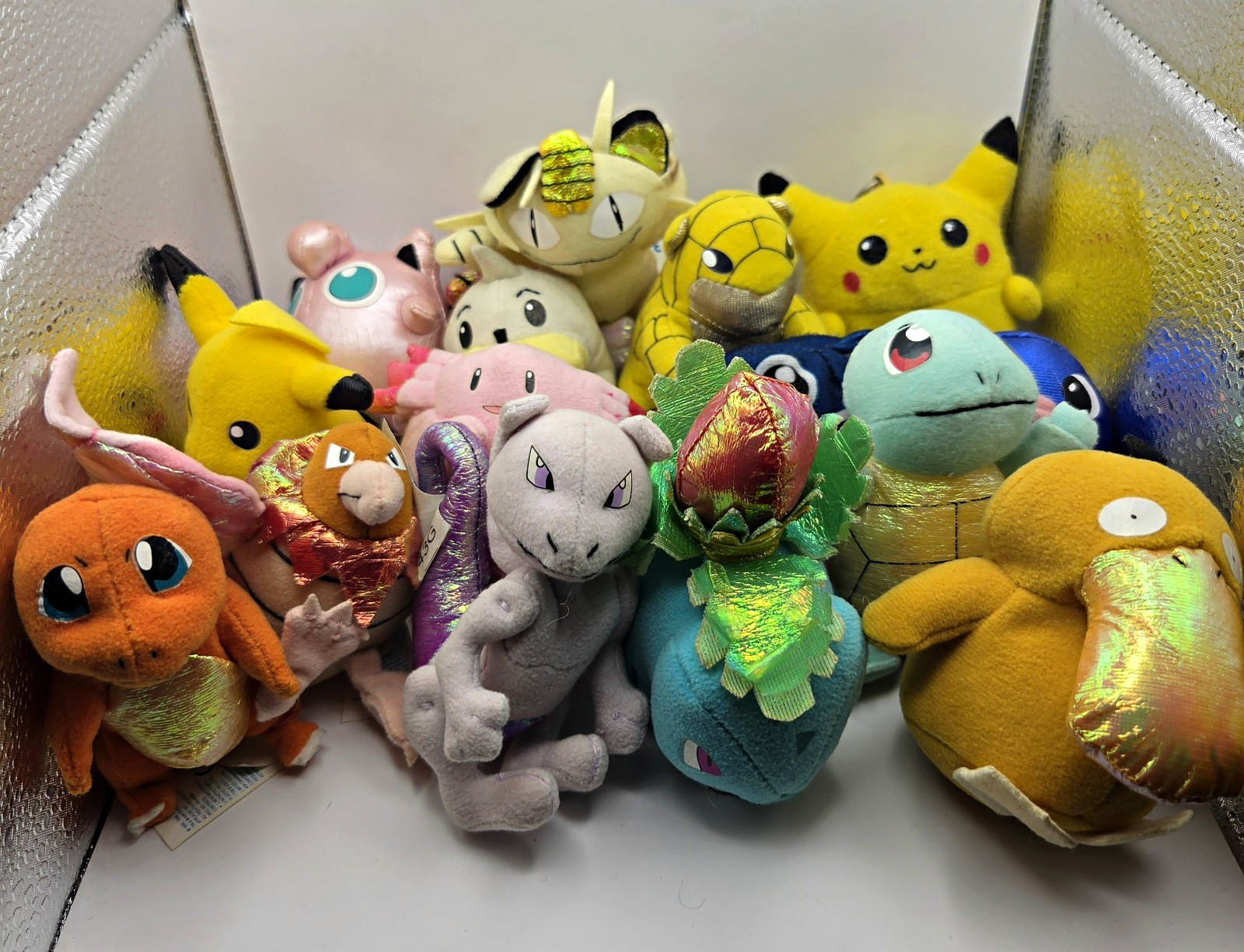 Vintage 1999 Pokémon Applause 14 Plush Lot Mewtwo Ivysaur More + Tiger Pikachu