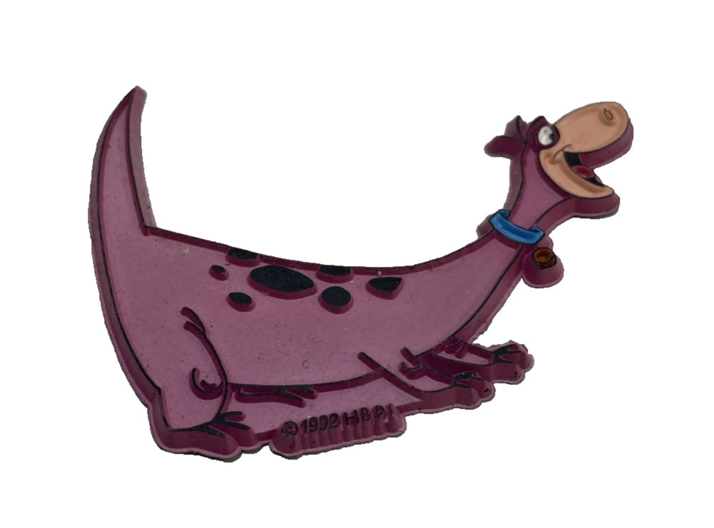 Vintage 1992 The Flintstones Dino Rubber Fridge Magnet Hanna Barbera HBPI Retro. Vintage 1992 The Flintstones Dino Rubber Fridge Magnet Hanna Barbera HBPI Retro.