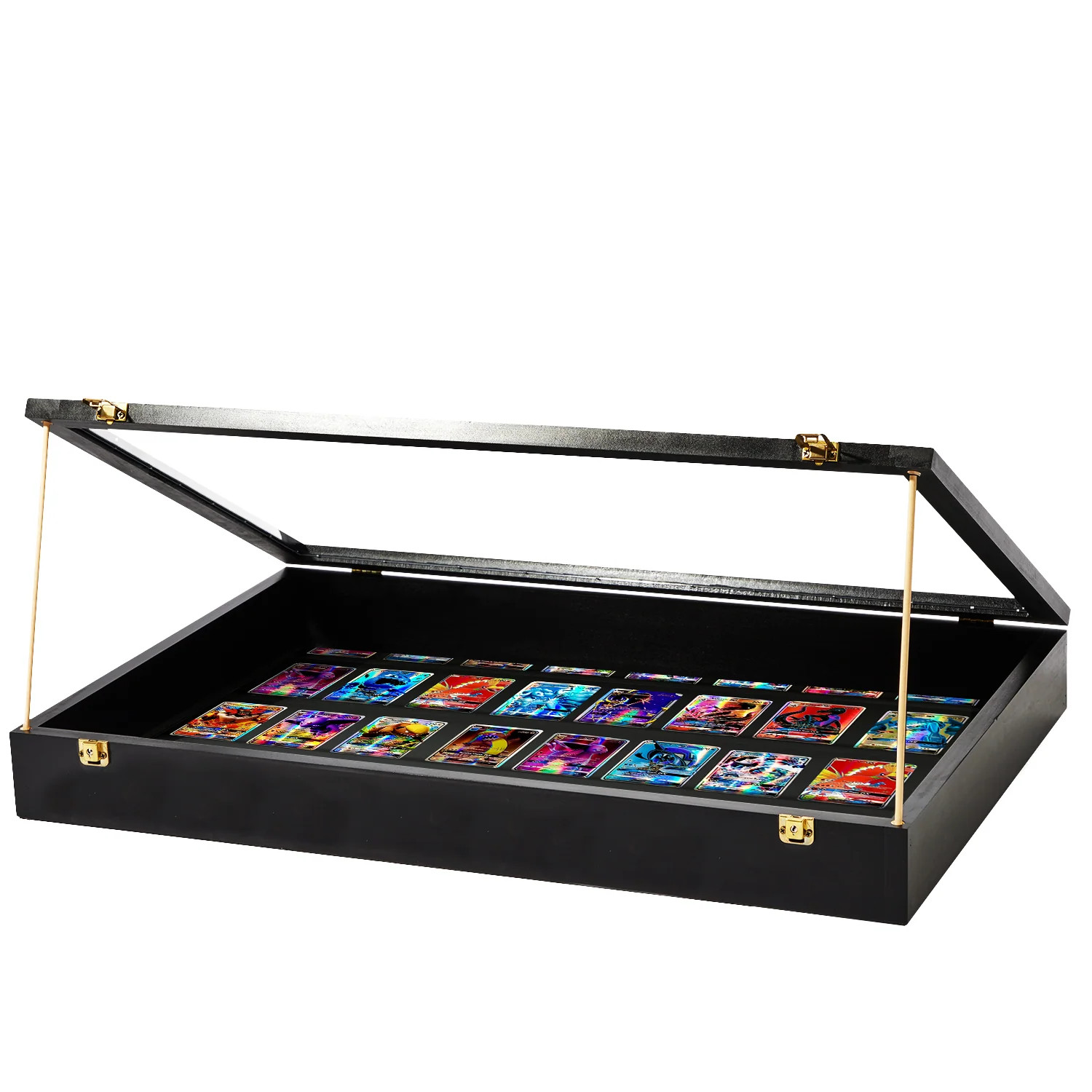 PENNZONI Trade Show Display Case Portable Black w/ Wooden Dowels PENNZONI Trade Show Display Case Portable Black w/ Wooden Dowels