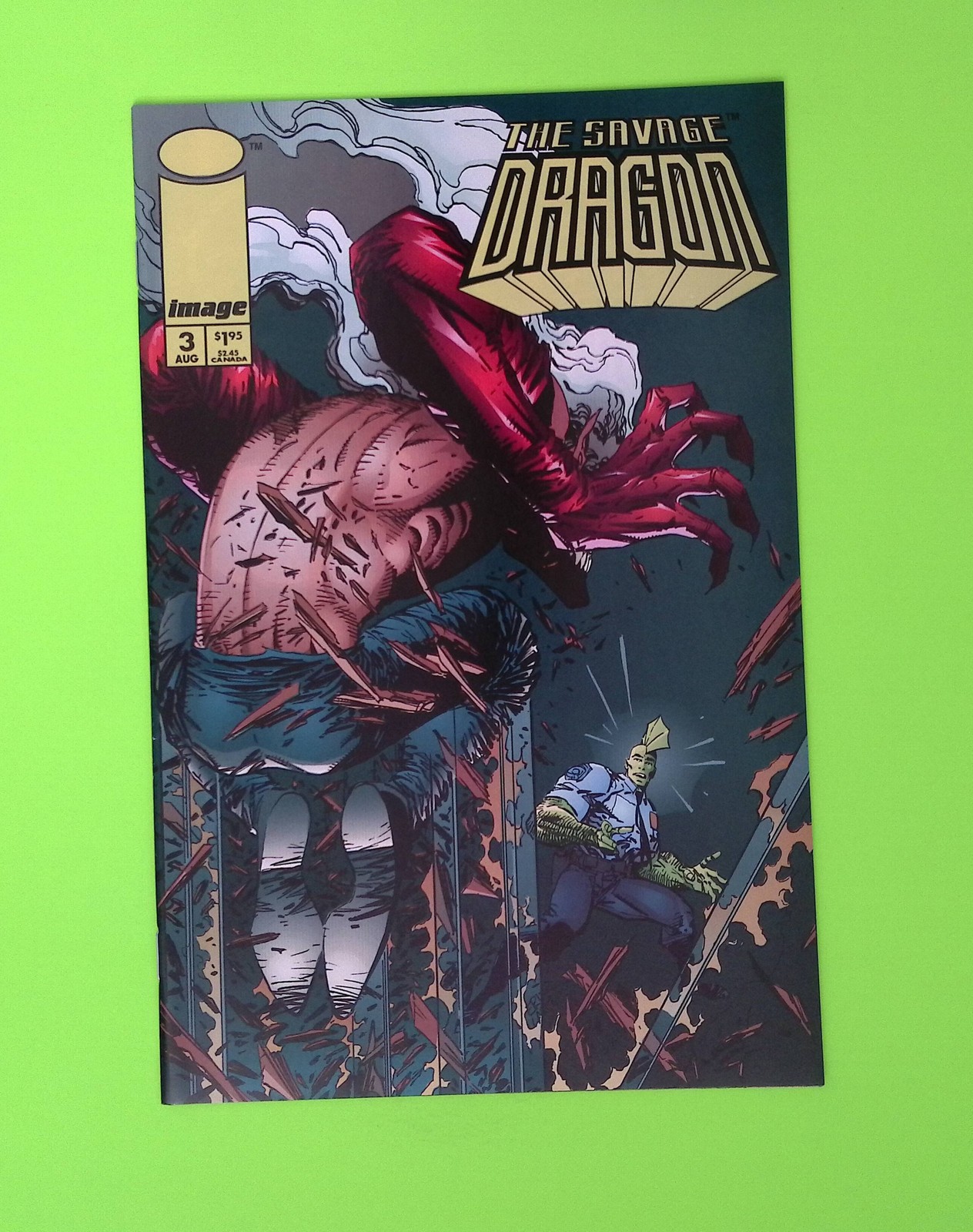 Savage Dragon #3 Vol. 2 1993 Image Comics 1st App High Grade Comic Book Q129-289 Savage Dragon #3 Vol. 2 1993 Image Comics 1st App High Grade Comic Book Q129-289