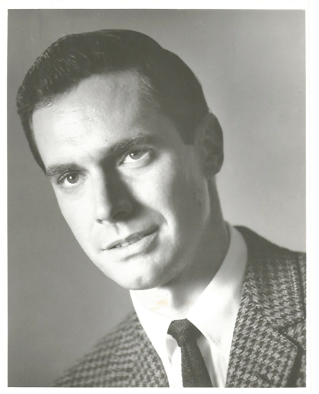 Vintage 1966 Bradford Dillman Actor Glossy 8x10 Black White Portrait Photograph